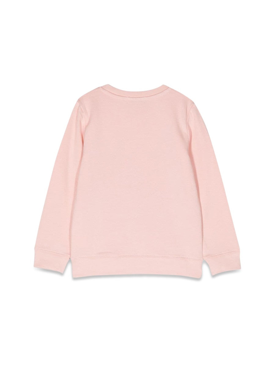 Stella McCartney Crewneck Cotton Sweatshirt — Pink, view 2