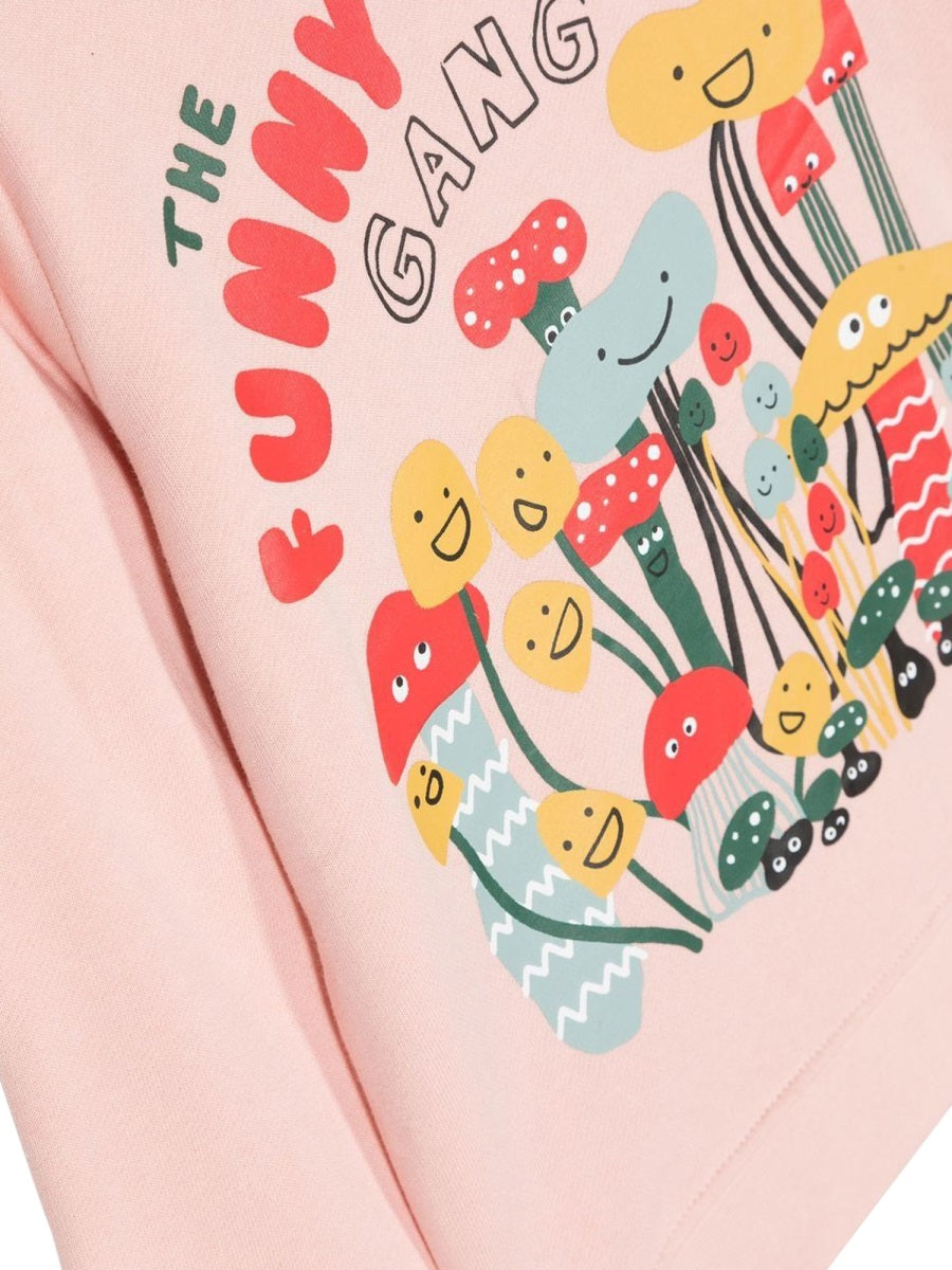 Stella McCartney Crewneck Cotton Sweatshirt — Pink, view 3