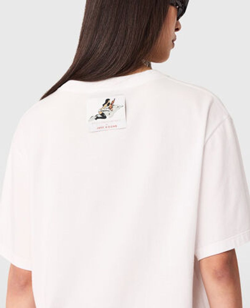 Stella McCartney Poodle Graphic Print T-Shirt — White, view 2