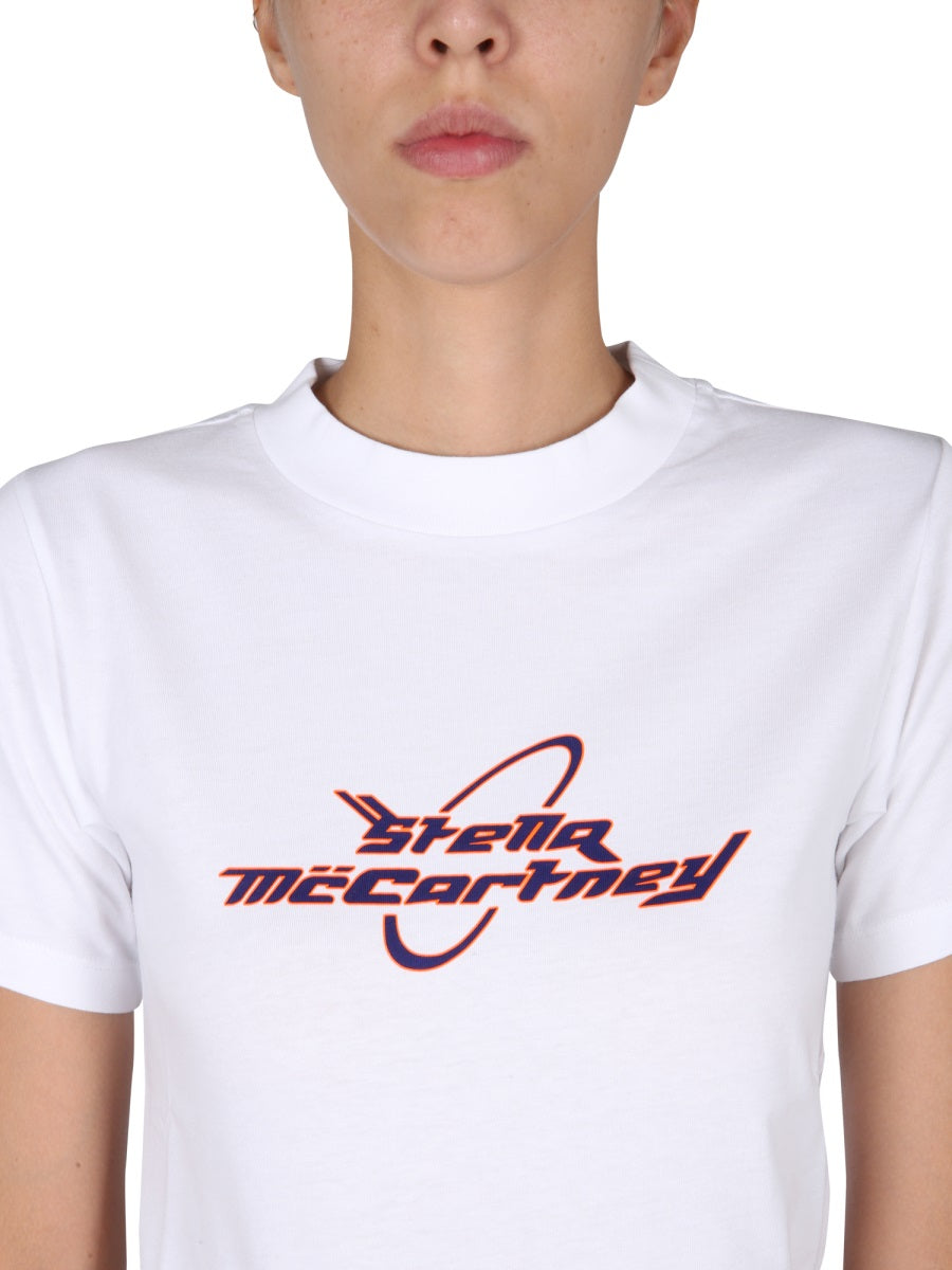 Stella McCartney Logo Print T-Shirt — White, view 2