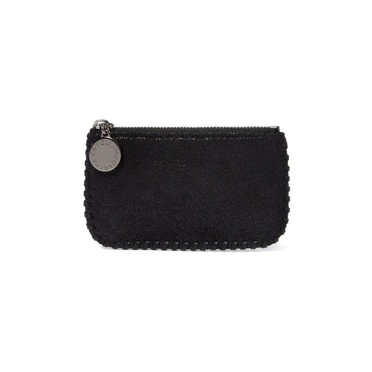 Stella McCartney Whipstitch-Trim Polyester Wallet — Black by Stella McCartney