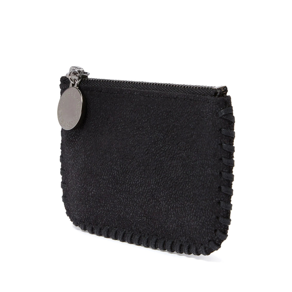 Stella McCartney Whipstitch-Trim Polyester Wallet — Black, view 4