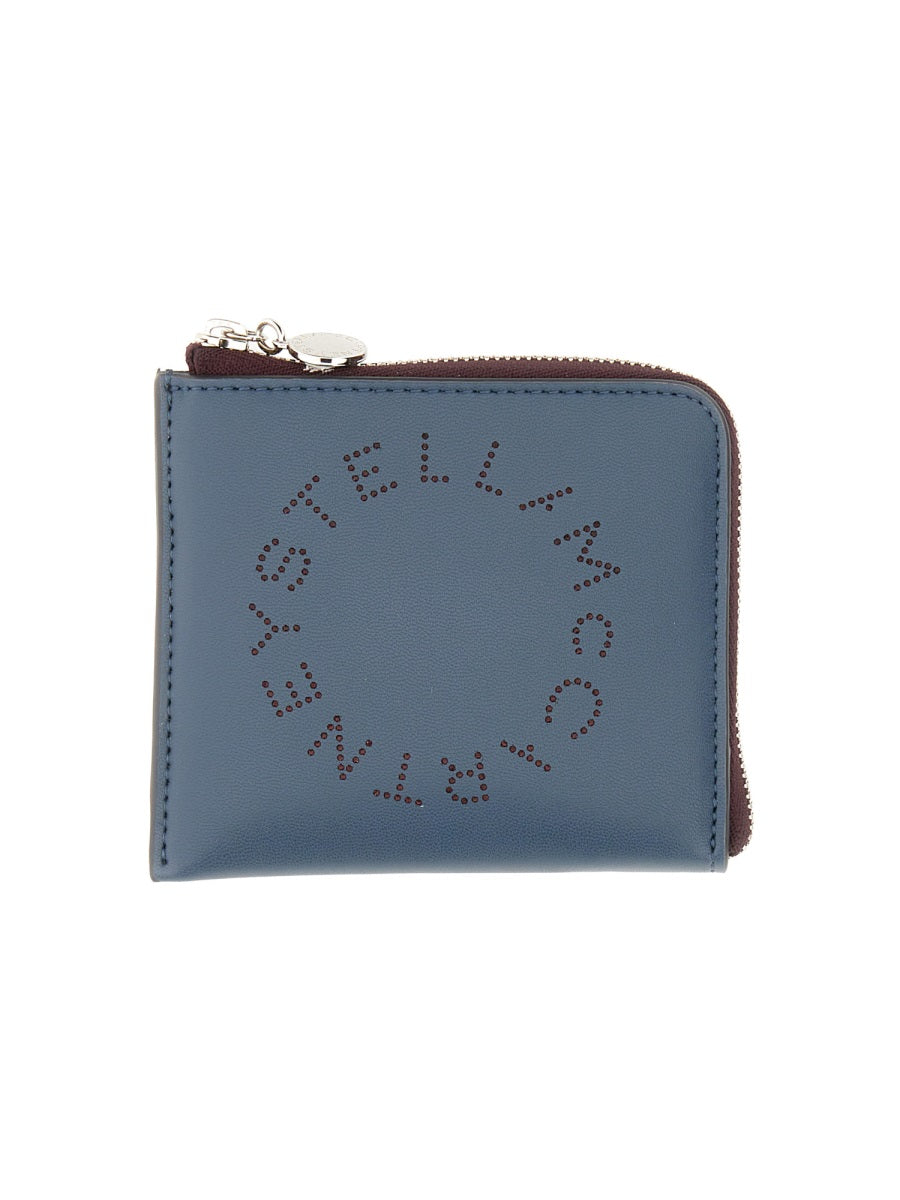 Stella McCartney Polyurethane Zipped Wallet — Blue, view 2