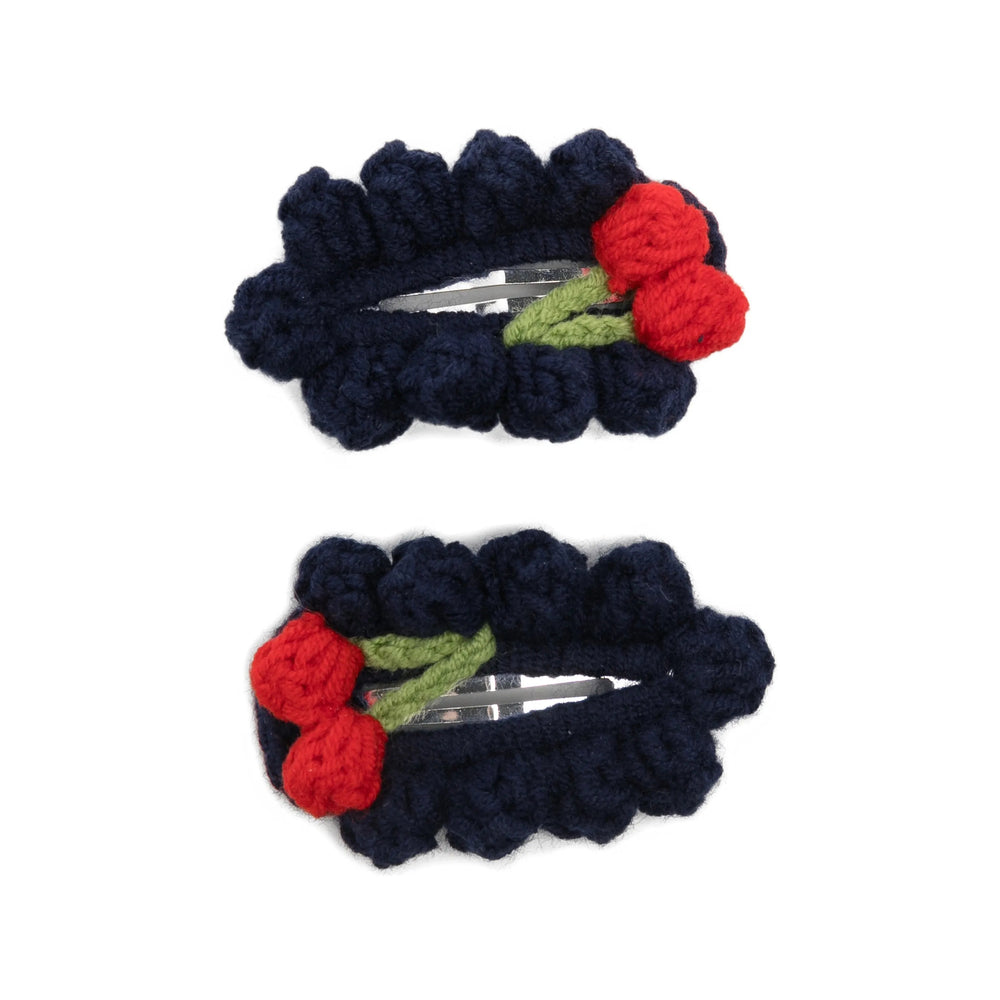 Stine Goya Cherr Hair Clips — Blue by Stine Goya