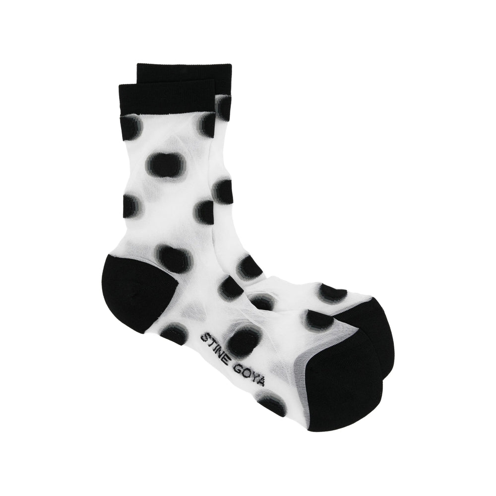 Stine Goya Dots Socks — White by Stine Goya