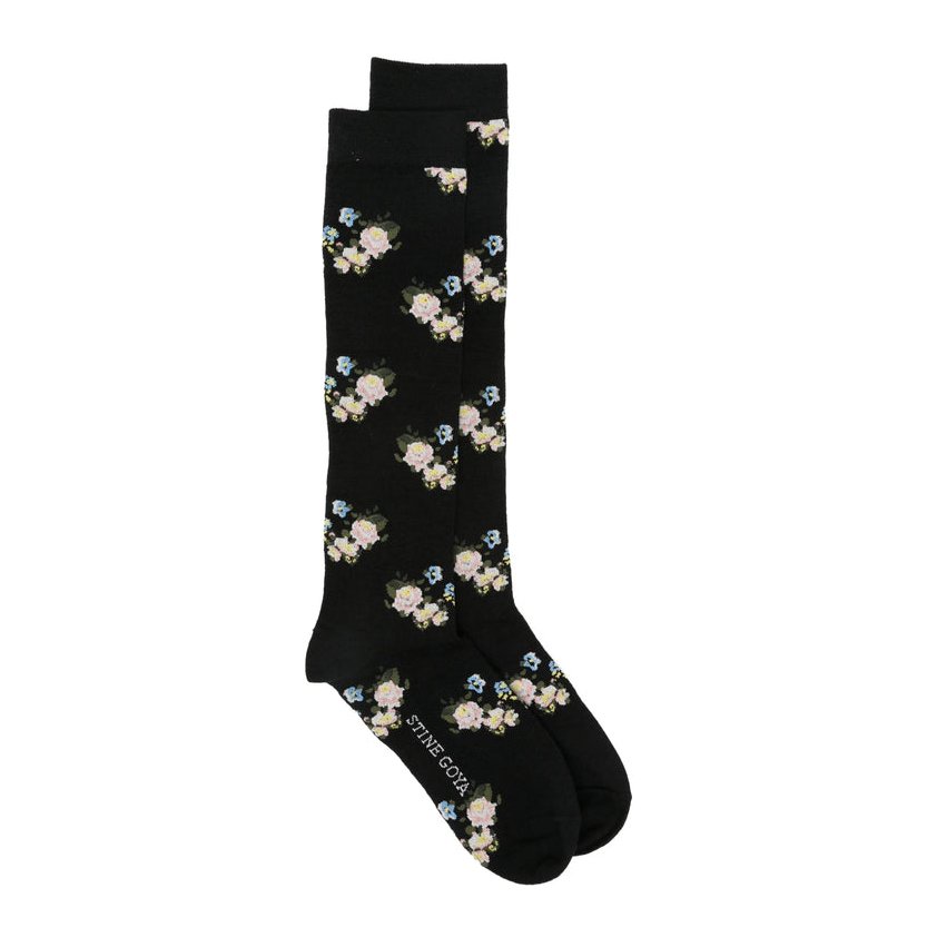 Stine Goya Flowe Socks — Black by Stine Goya