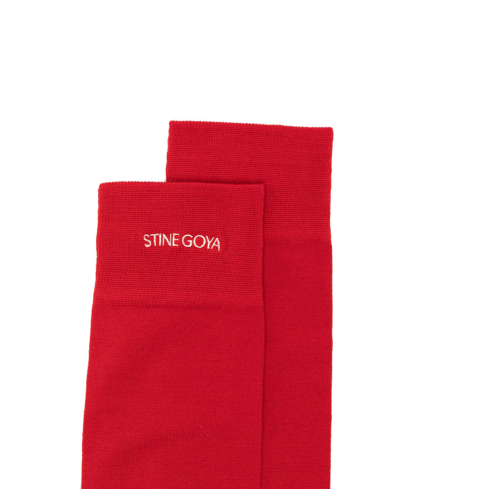 Stine Goya Scarl Knee-High Socks — Red, view 3
