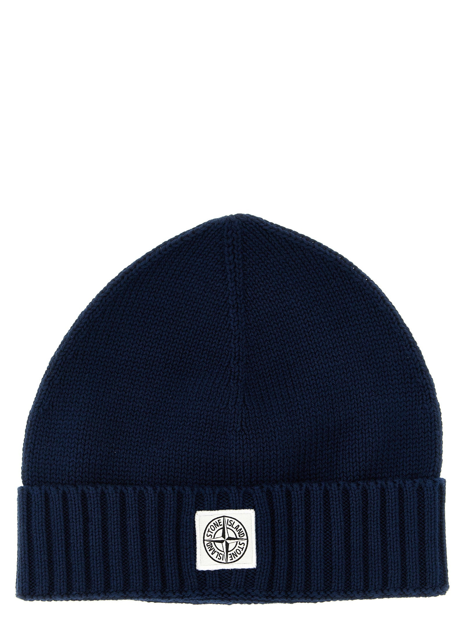 Stone Island Junior Logo Patch Beanie — Navy by Stone Island Junior