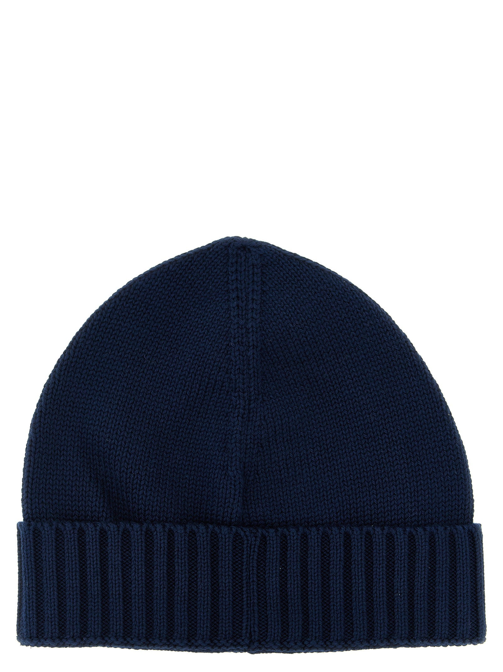 Stone Island Junior Logo Patch Beanie — Navy, view 2