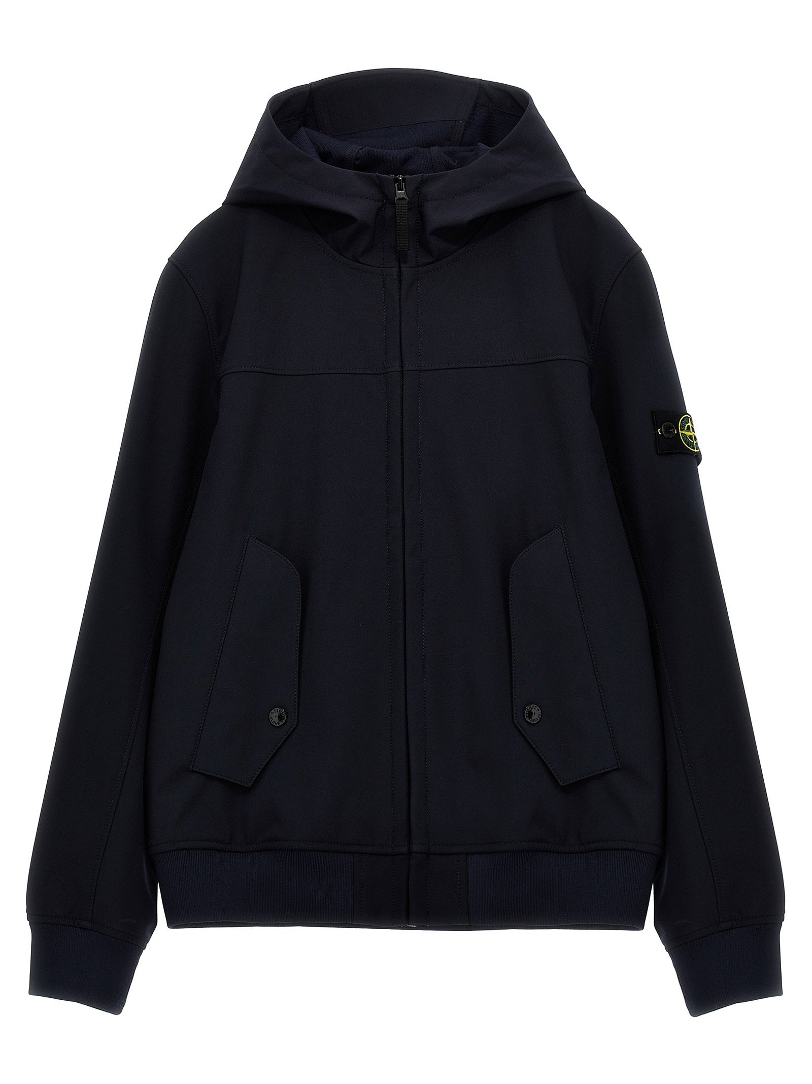Stone Island Junior Soft Shell with E.Dye® Technology Jacket — Black by Stone Island Junior