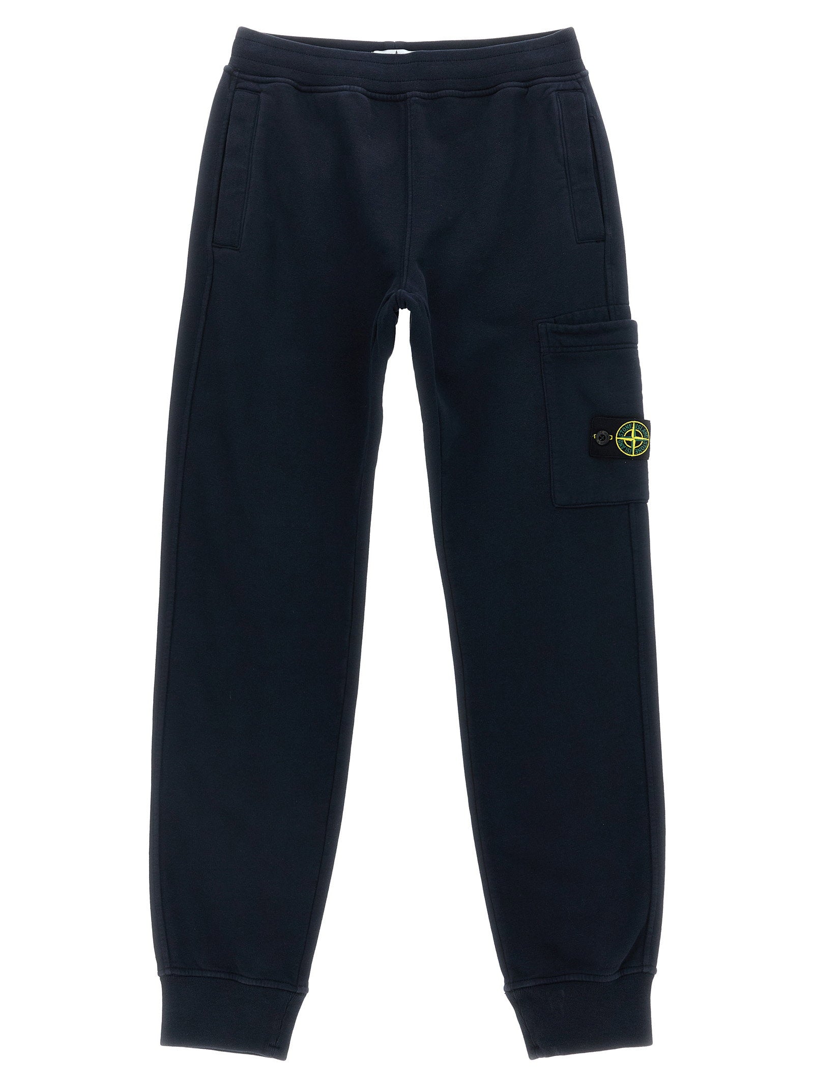 Stone Island Junior Logo Badge Cargo Joggers — Navy by Stone Island Junior