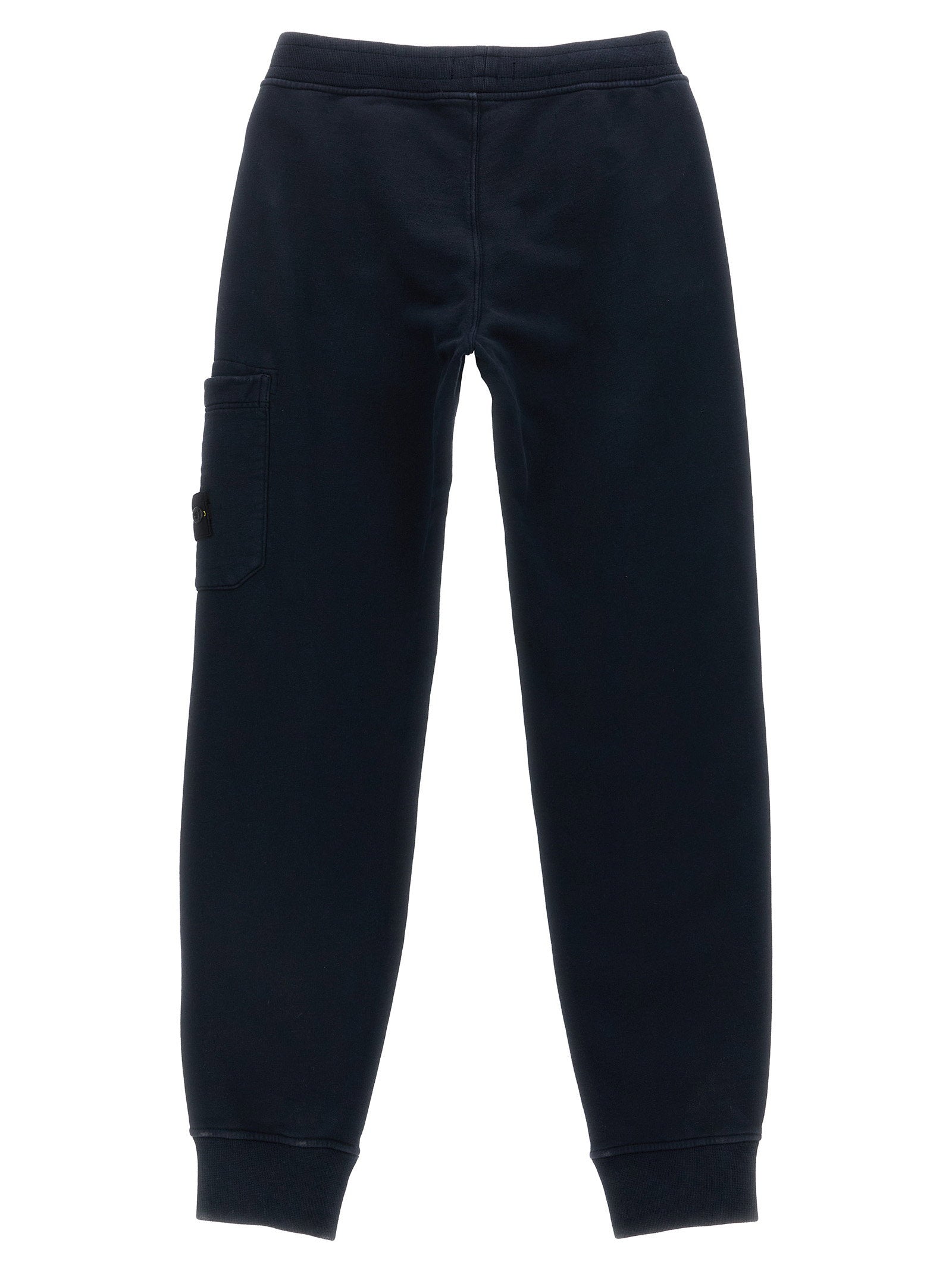 Stone Island Junior Organic Cotton Cargo Joggers — Navy, view 2