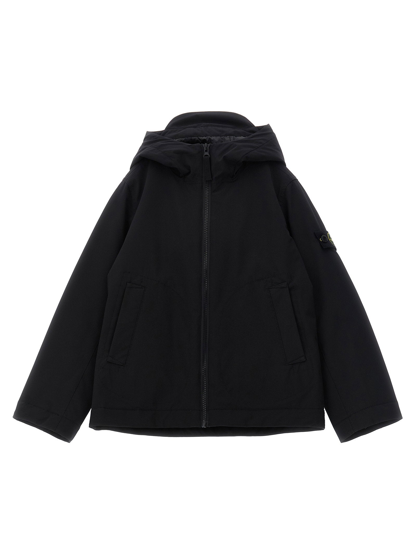 Stone Island Junior Primaloft® Water-Repellent Parka — Black by Stone Island Junior