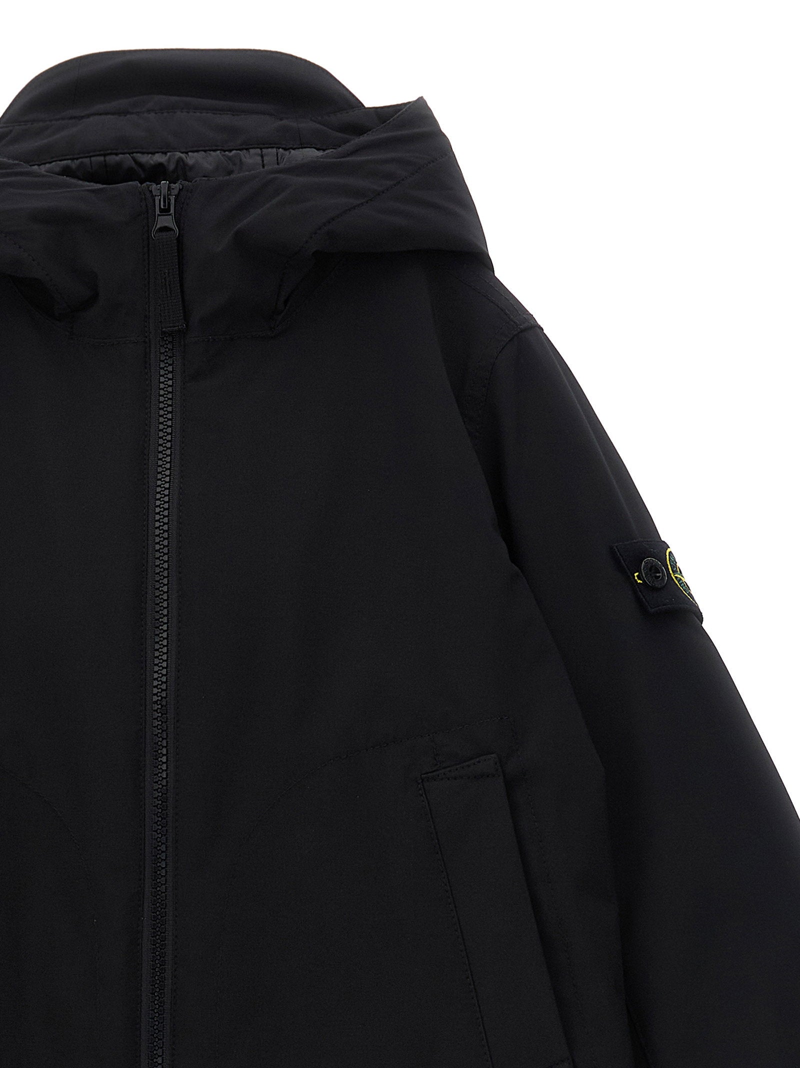 Stone Island Junior Primaloft® Water-Repellent Parka — Black, view 3