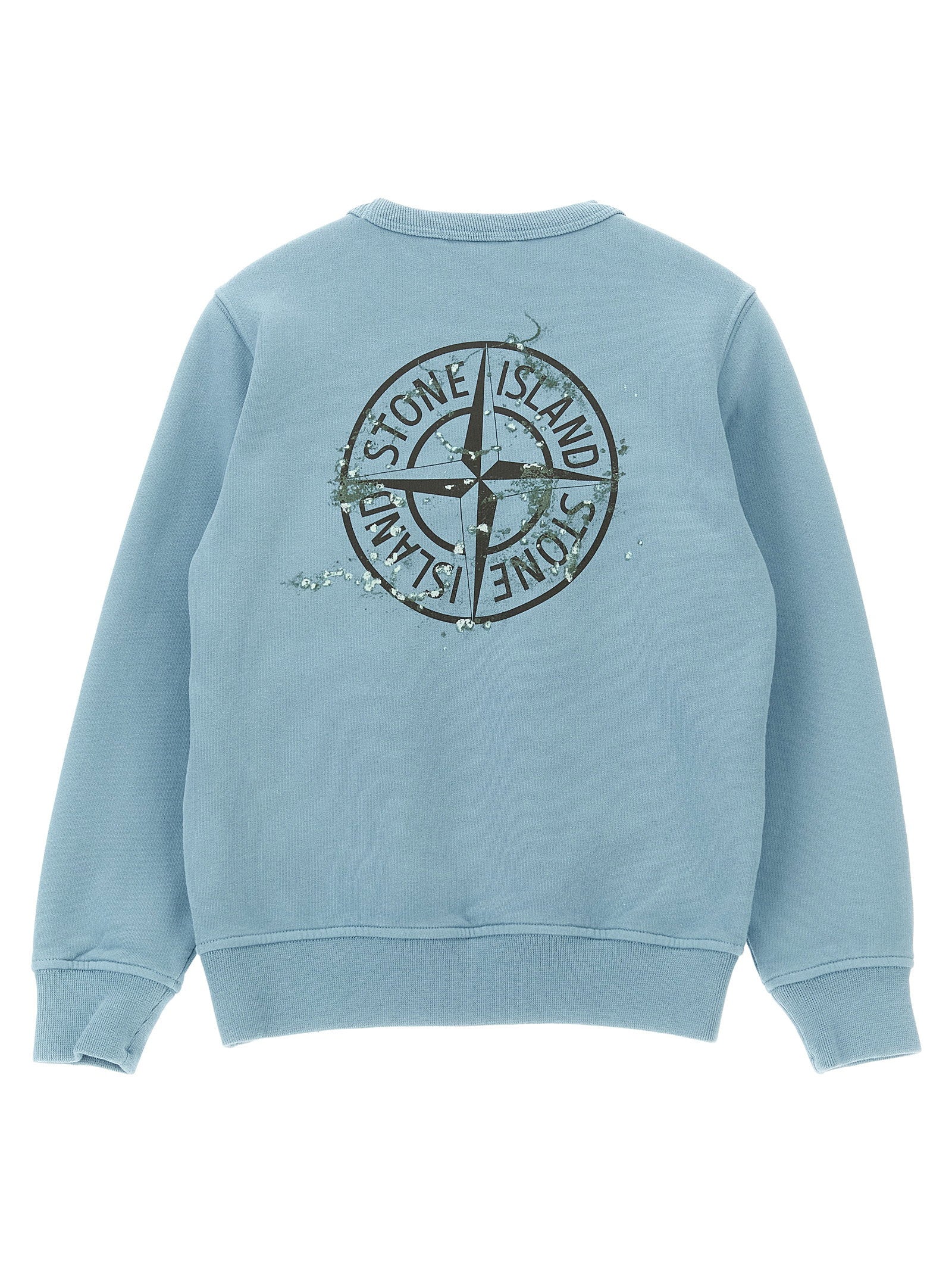 Stone Island Junior Logo Sweatshirt — Blue, view 2