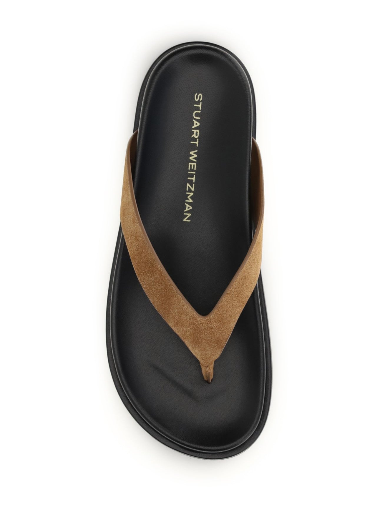 Stuart Weitzman Calf Leather Sandals — Beige, view 2