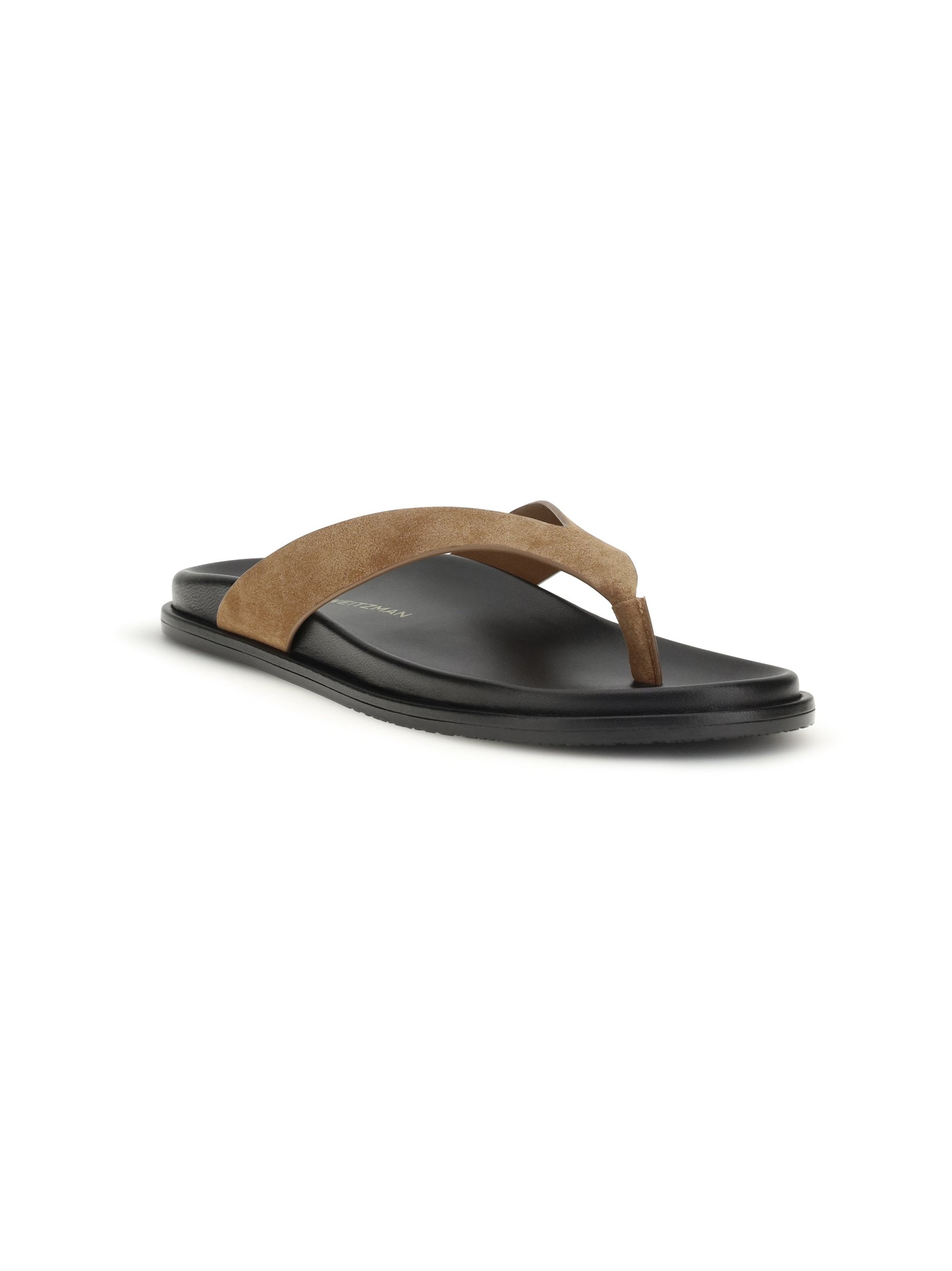 Stuart Weitzman Calf Leather Sandals — Beige, view 3