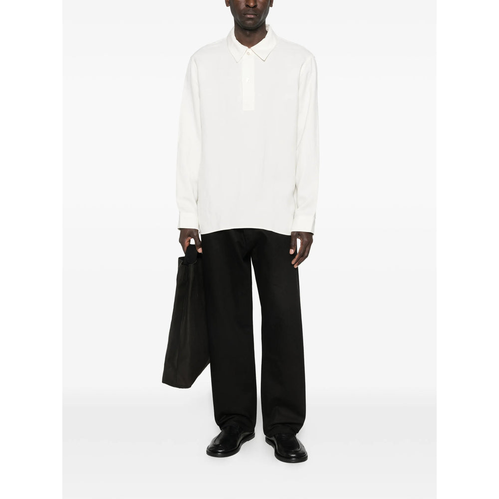 Studio Nicholson Austin Shirt — White, view 4