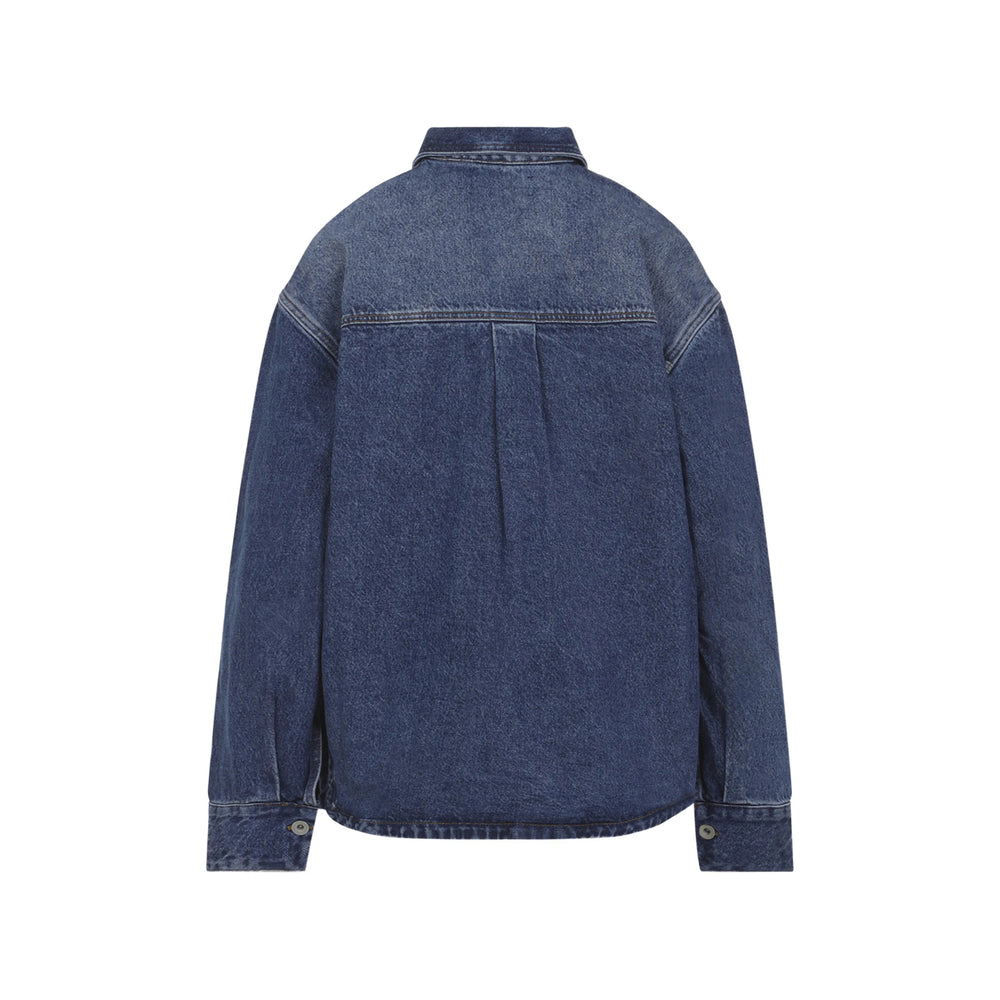 Studio Nicholson Paso Denim Jacket — Blue, view 2