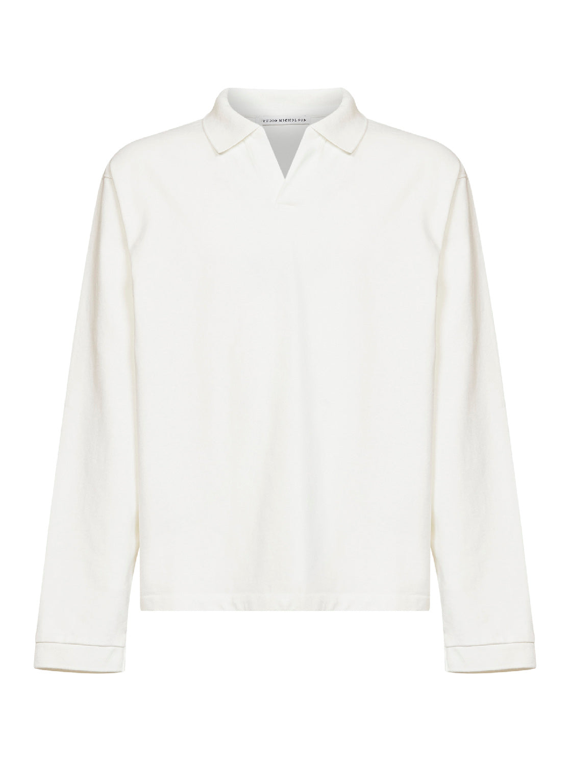 Studio Nicholson Sudds Polo Shirt — White by Studio Nicholson