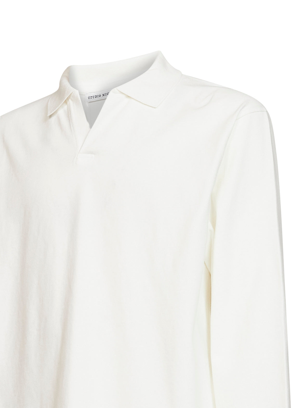 Studio Nicholson Sudds Polo Shirt — White, view 3