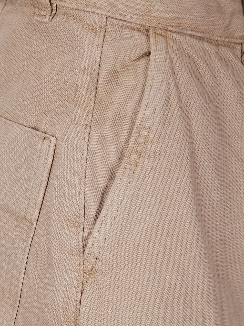 Studio Nicholson PRE Wide-Leg Denim Trousers — Beige, view 2