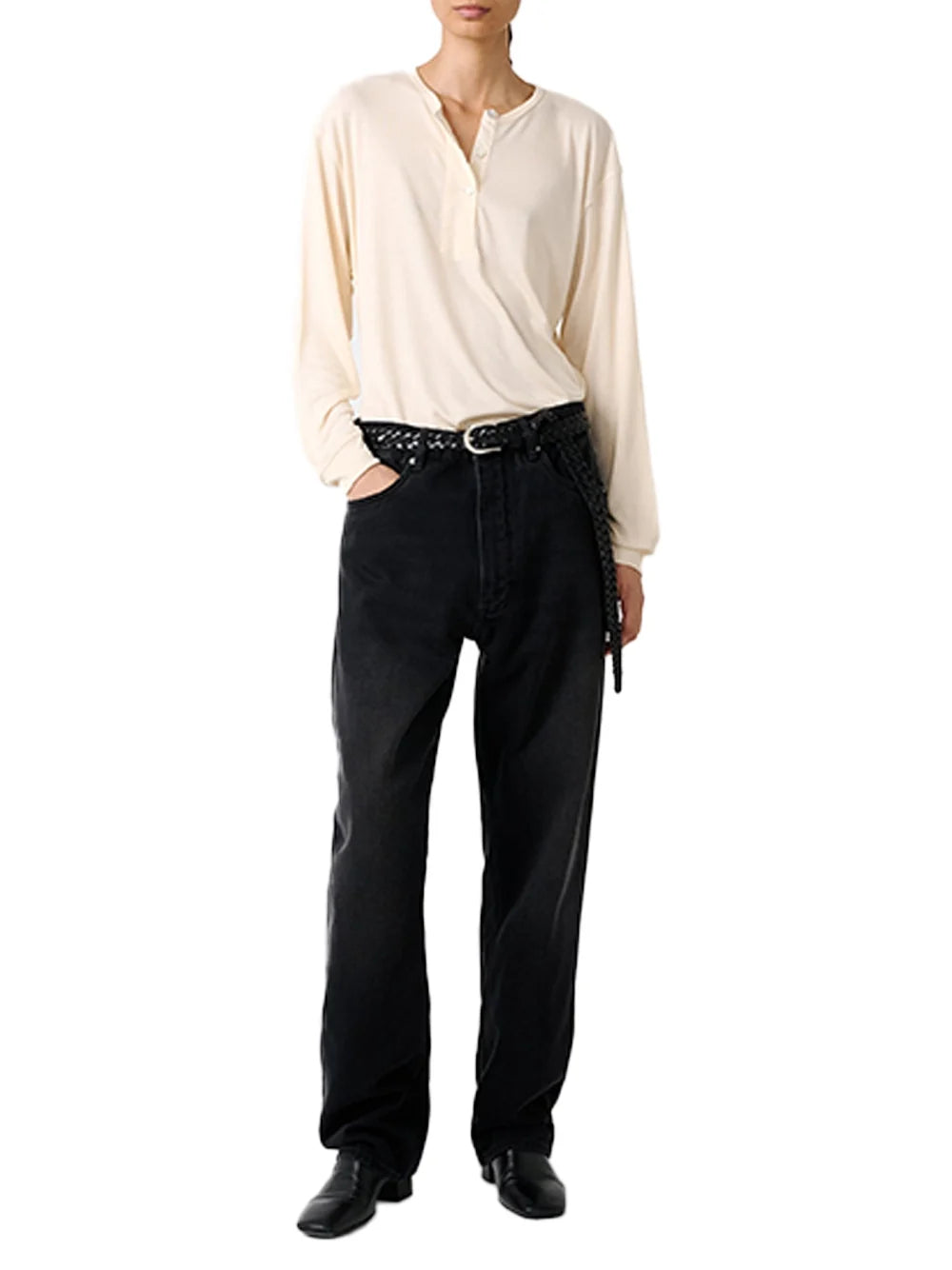 Studio Nicholson Rutas Shirt — Beige, view 2