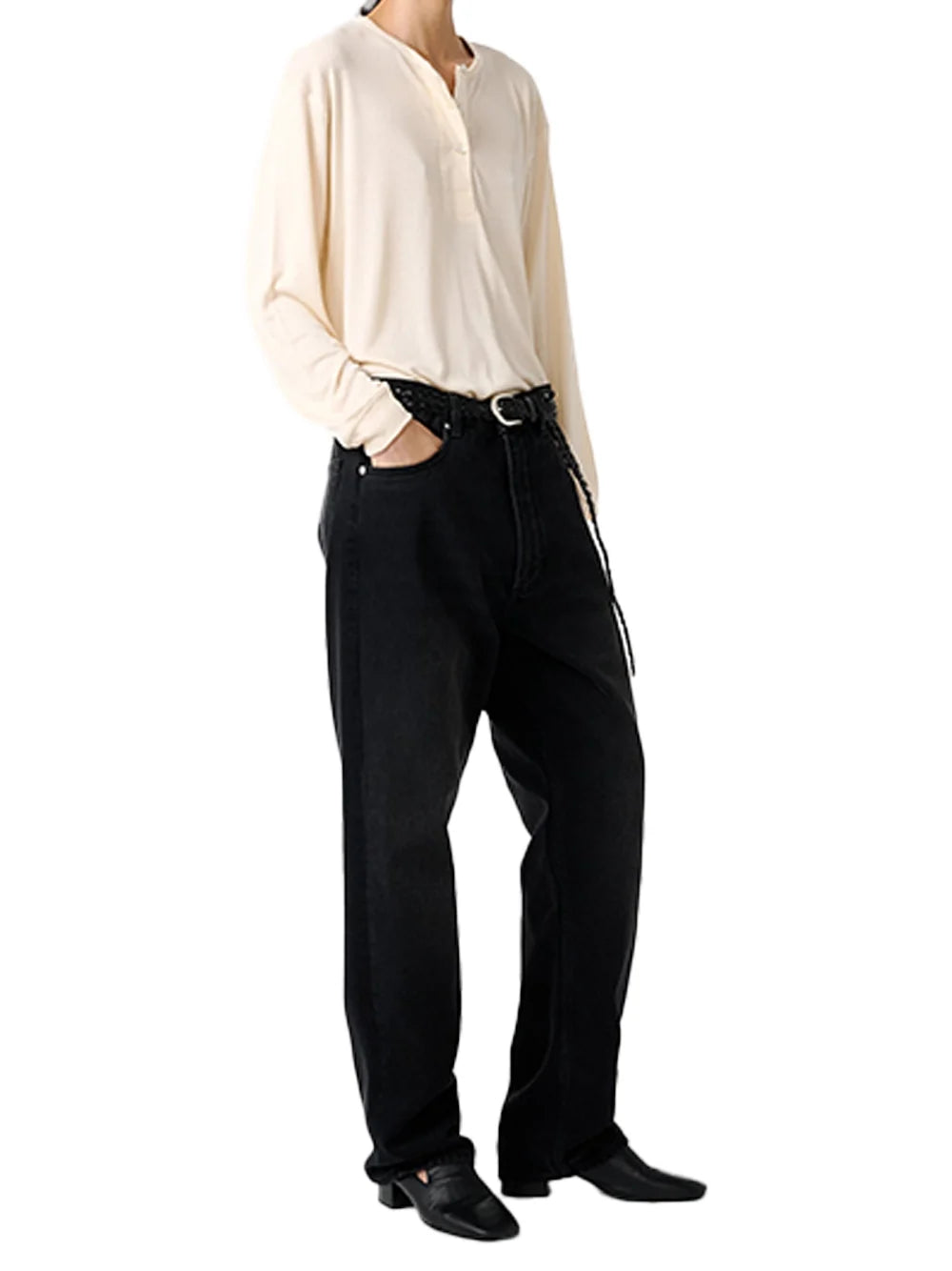 Studio Nicholson Rutas Shirt — Beige, view 3