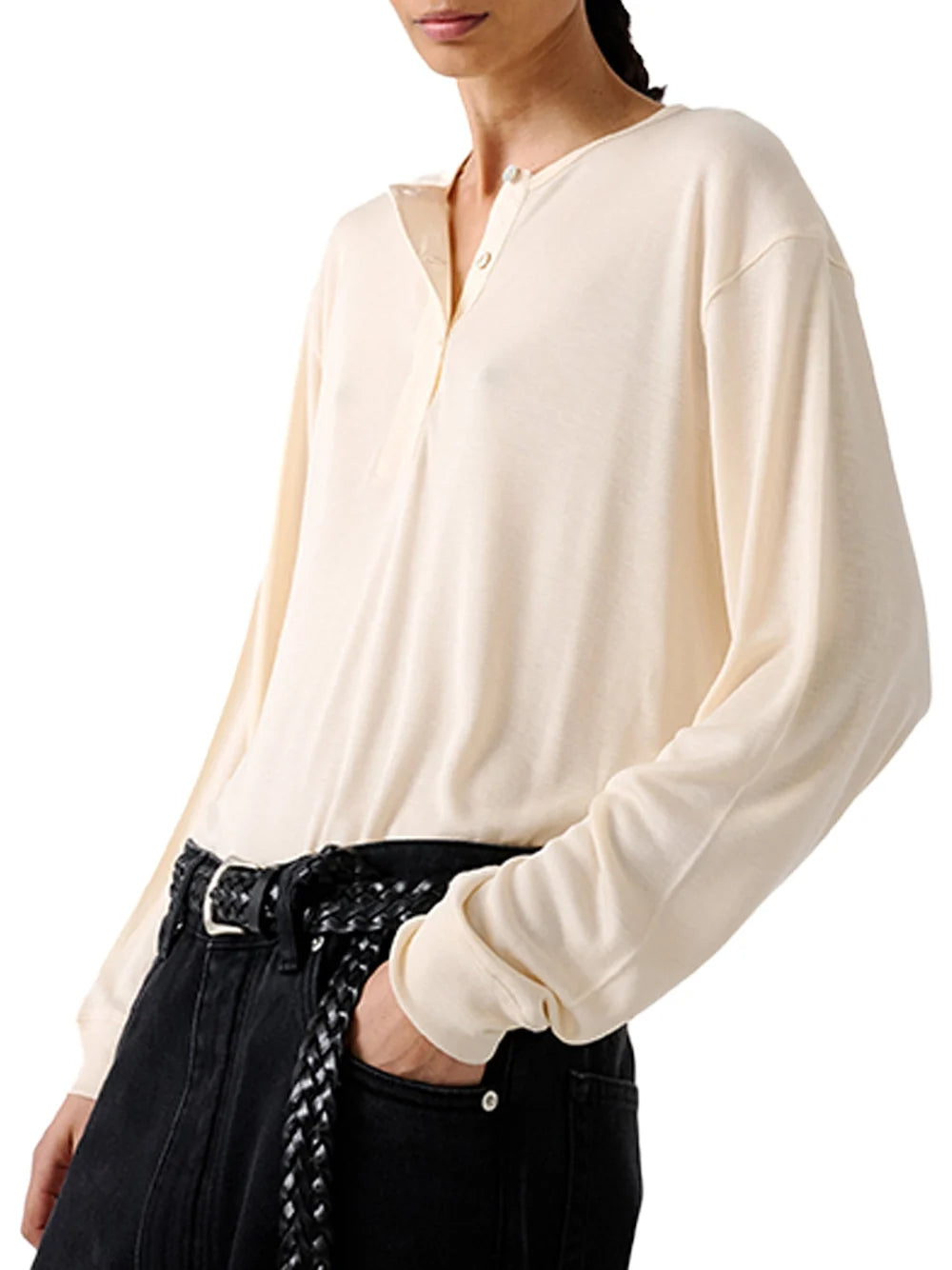 Studio Nicholson Rutas Shirt — Beige, view 6