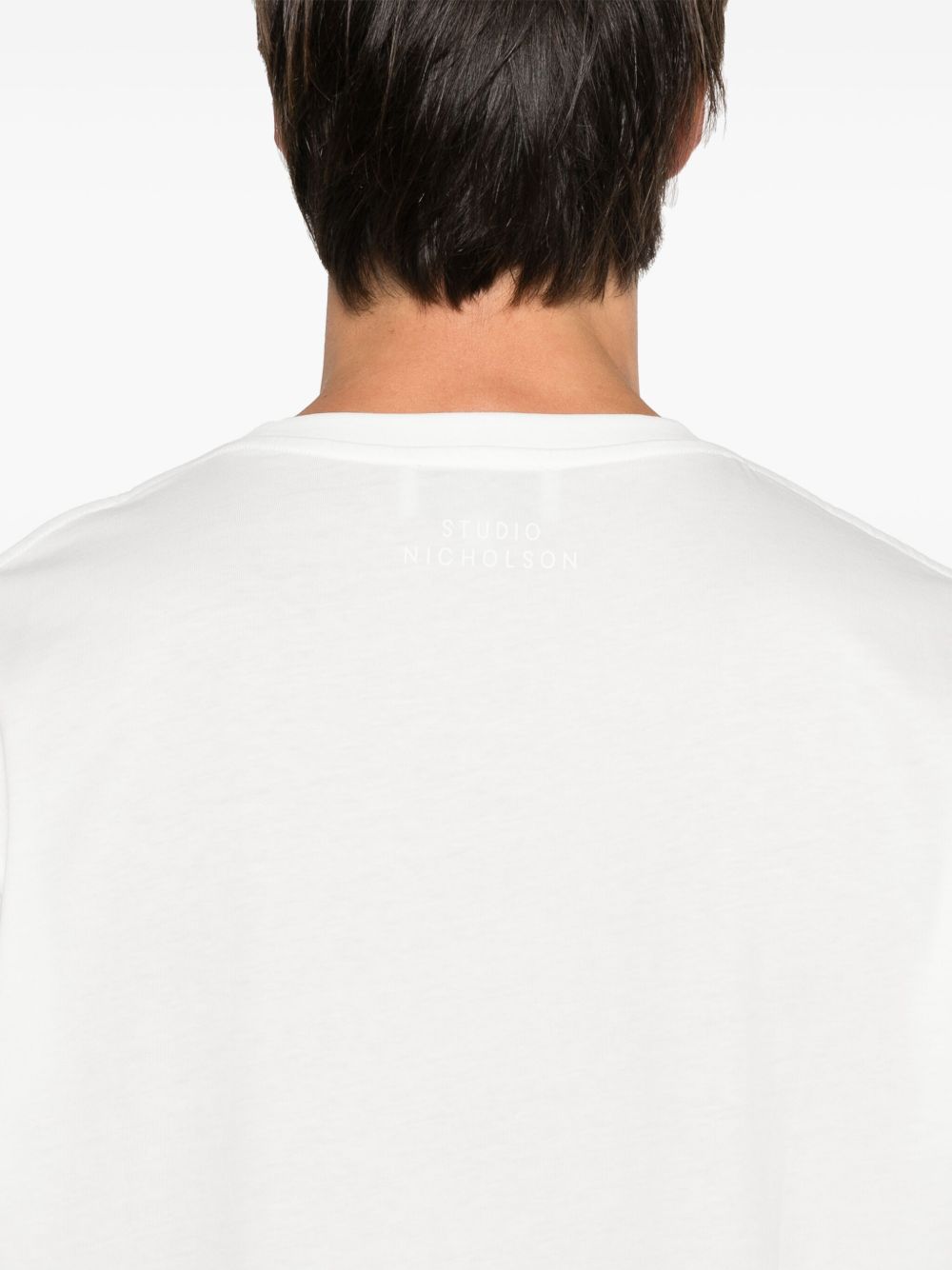 Studio Nicholson Bric T-Shirt — White, view 5