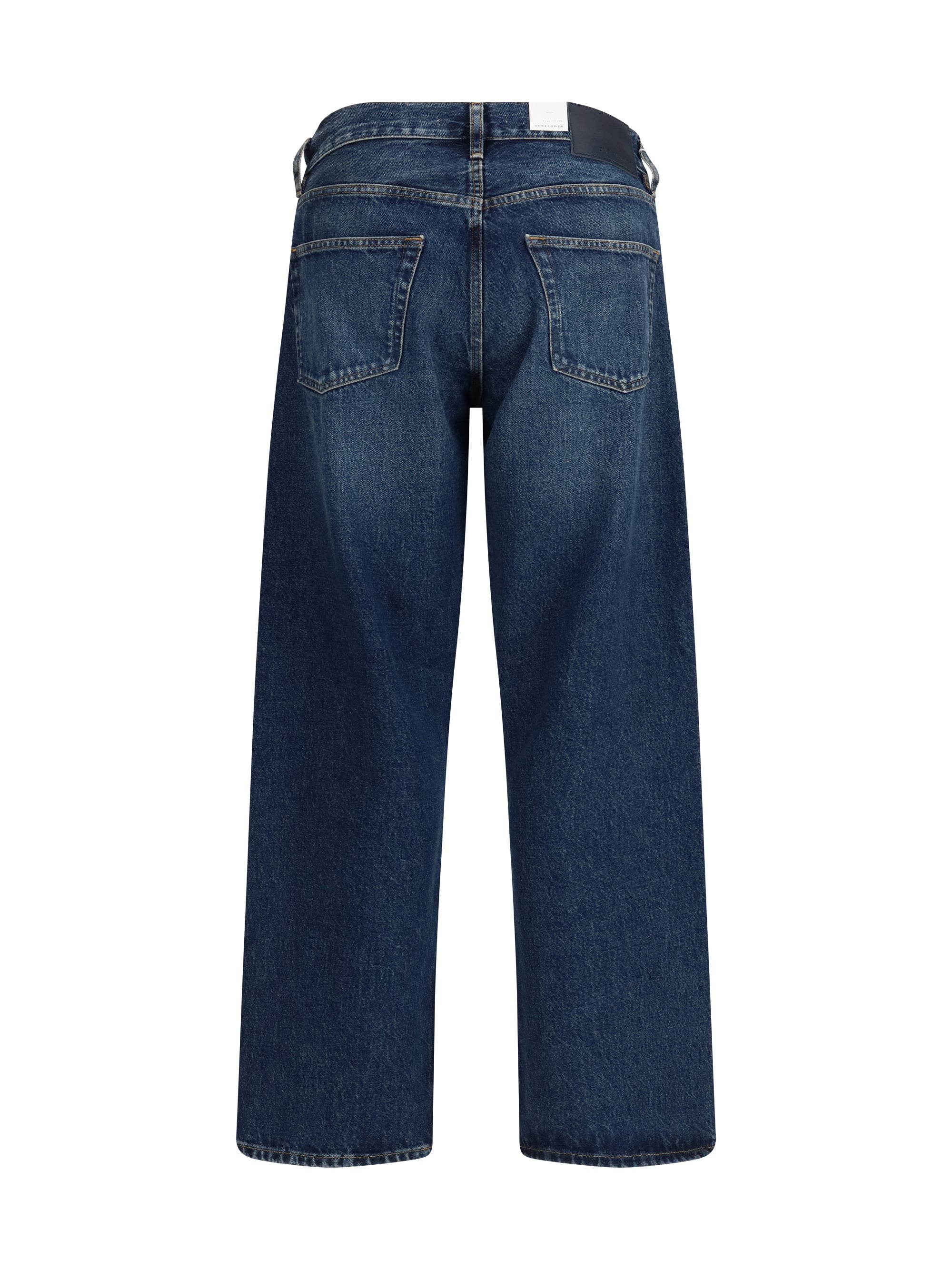 Sunflower Loose Fit Organic Cotton Jeans — Navy, view 2