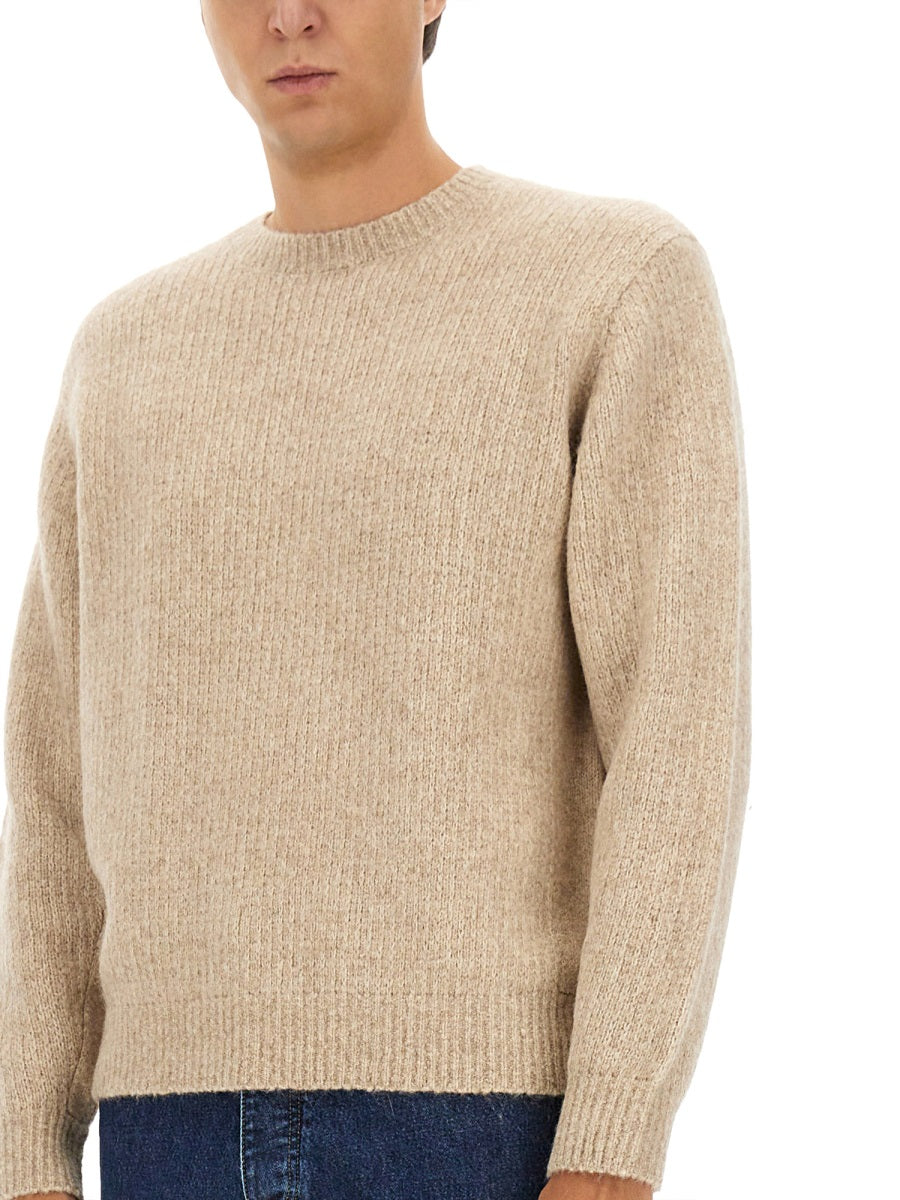 Sunflower Yak-Alpaca Blend Sweater — Beige, view 2
