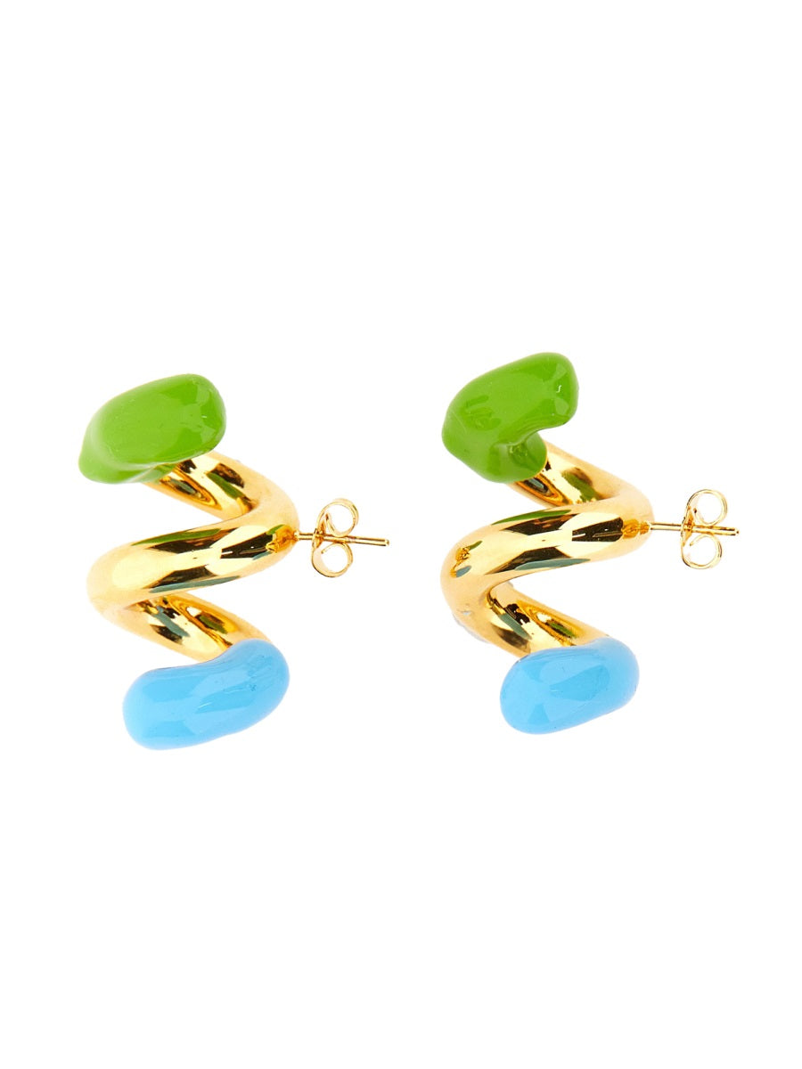 Sunnei Double Fusillo Earrings — Multicolor, view 2