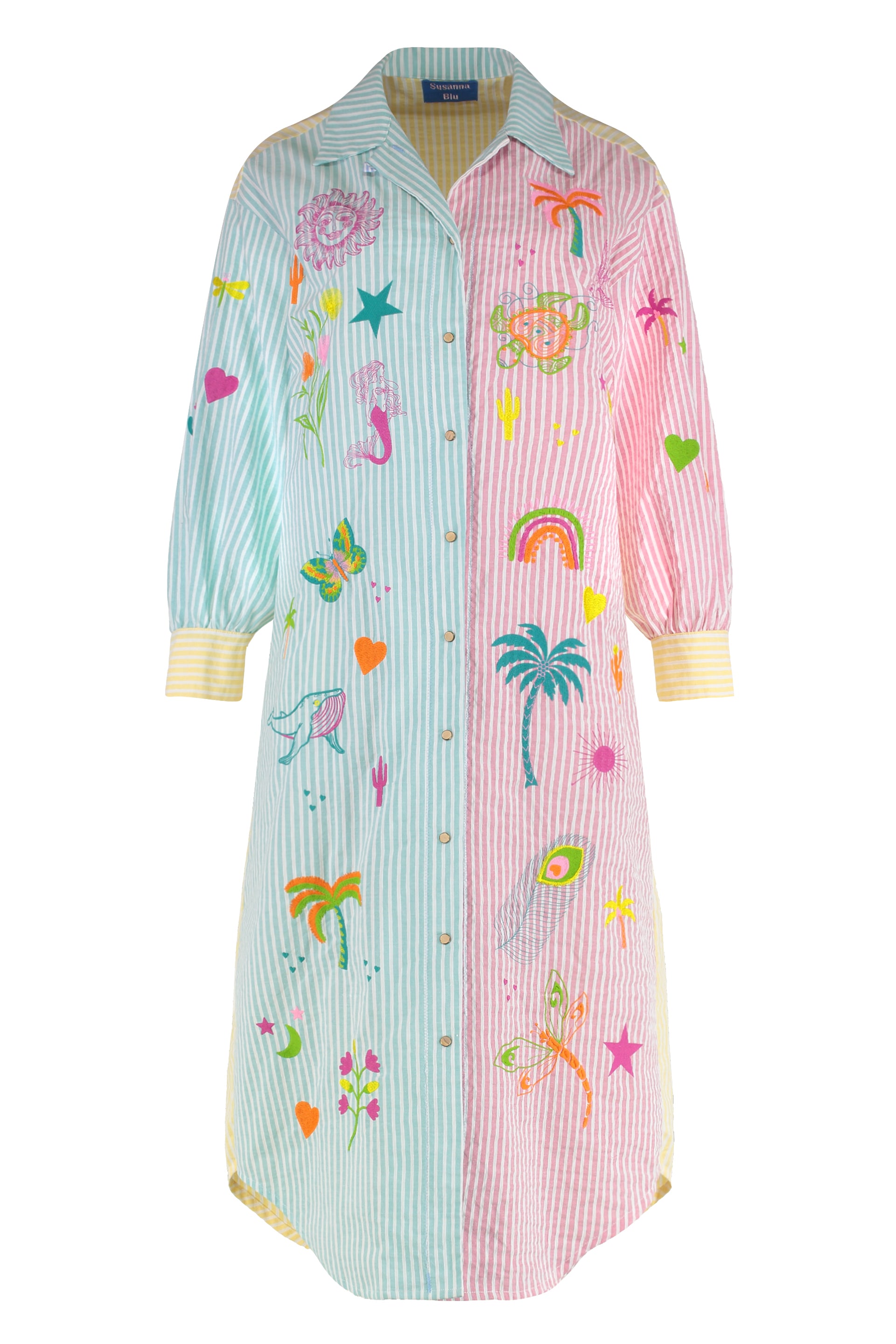 Susanna Blu Giglio Shirtdress — Multicolor by Susanna Blu