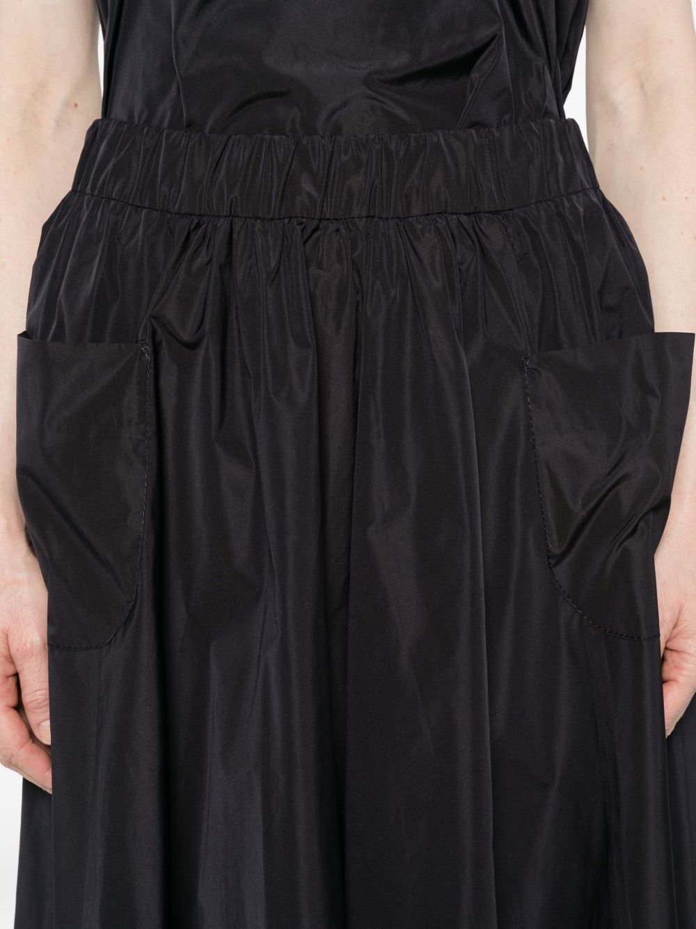 SUSANNE BOMMER Elasticated Midi Skirt — Black, view 4