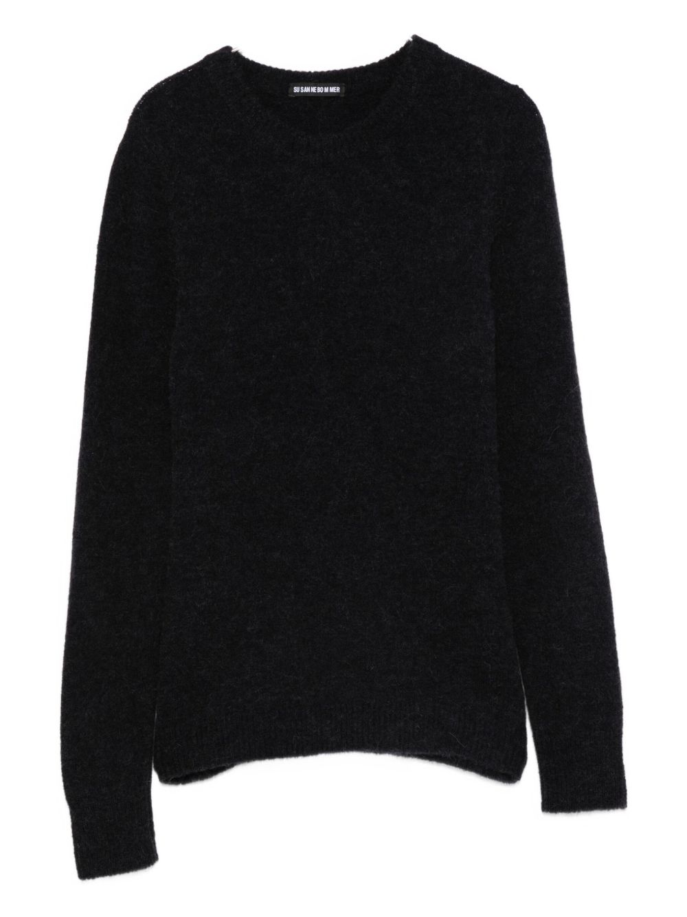 SUSANNE BOMMER Wool Crewneck Sweater — Black by SUSANNE BOMMER