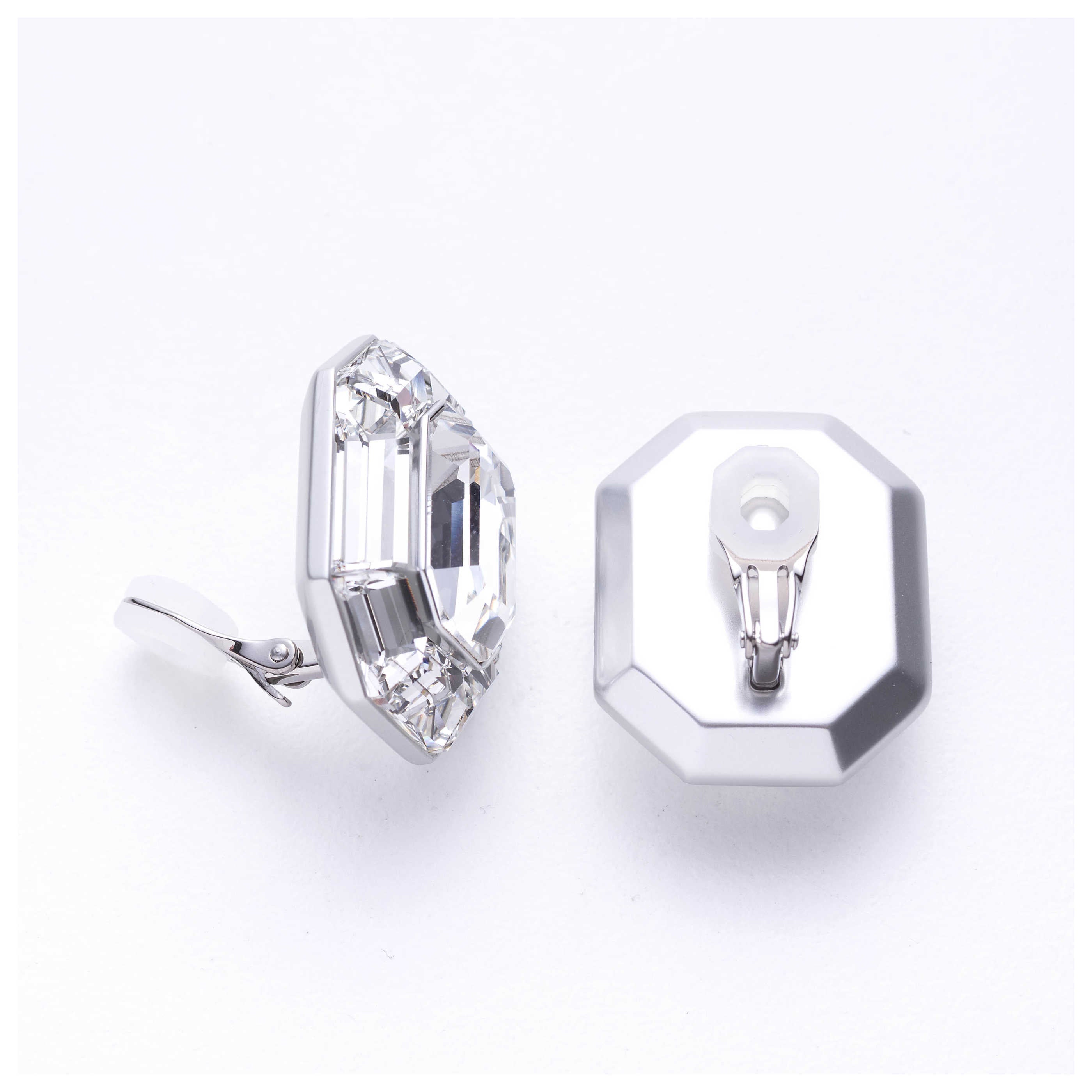 Swarovski Lucent Crystal Earring — Clear, view 2