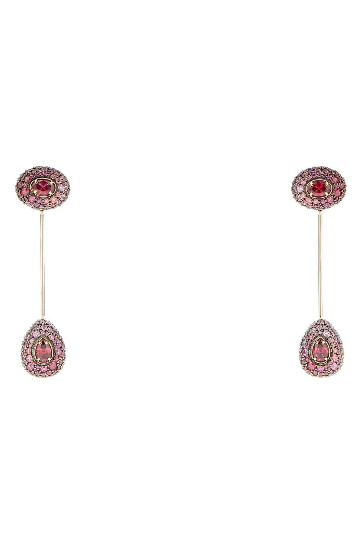 Swarovski Crystal-Embellished Drop Earrings — Pink by Swarovski