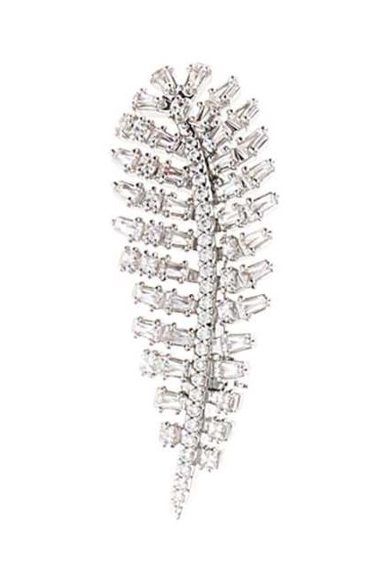 Swarovski Crystal-Embellished Hair Clip — Silver by Swarovski