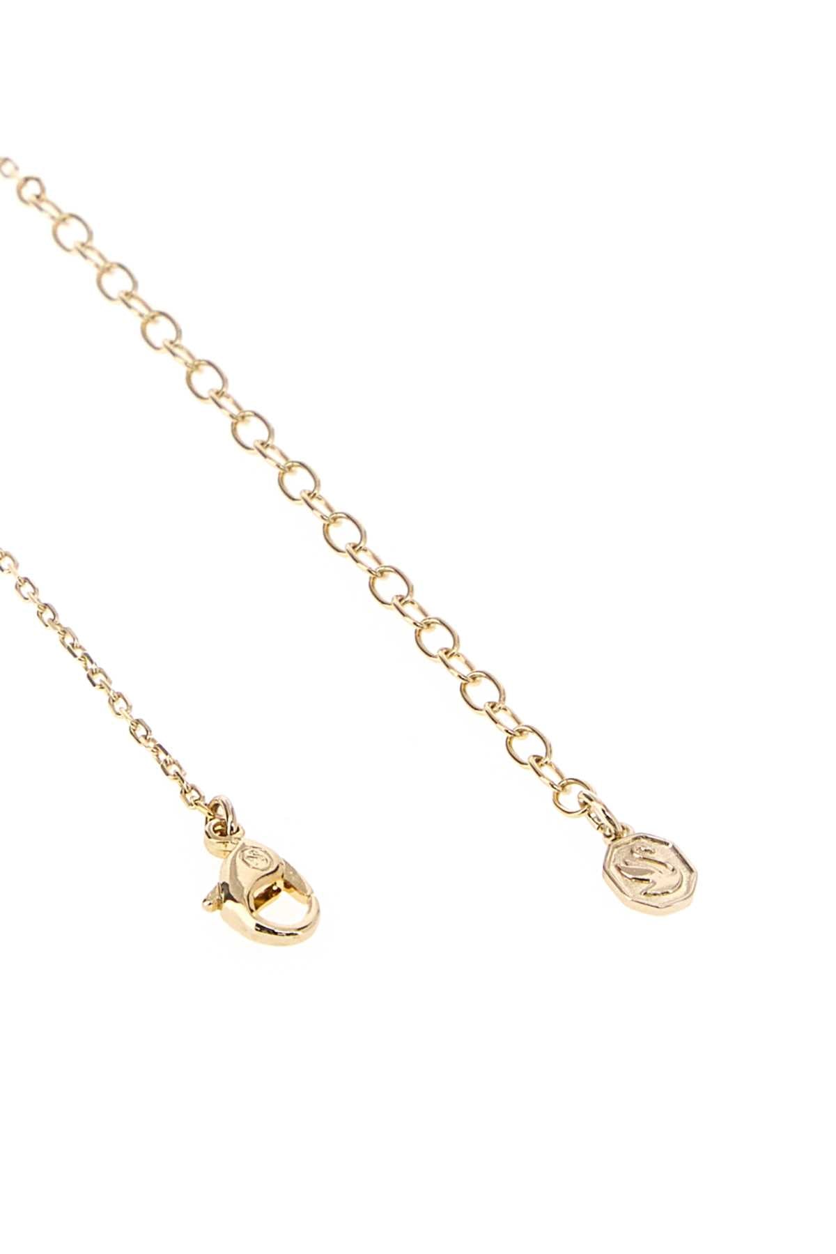 Swarovski Emerald-Cut Crystal Pendant Necklace — Gold, view 3