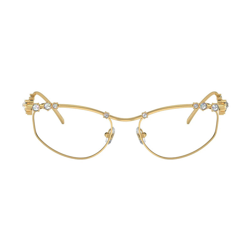 Swarovski SK10154004 Crystal-Embellished Gold Eyeglasses — Gold, view 2