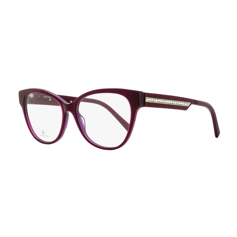 Swarovski SK5392081 Rectangle Full Rim Eyeglasses — Purple by Swarovski