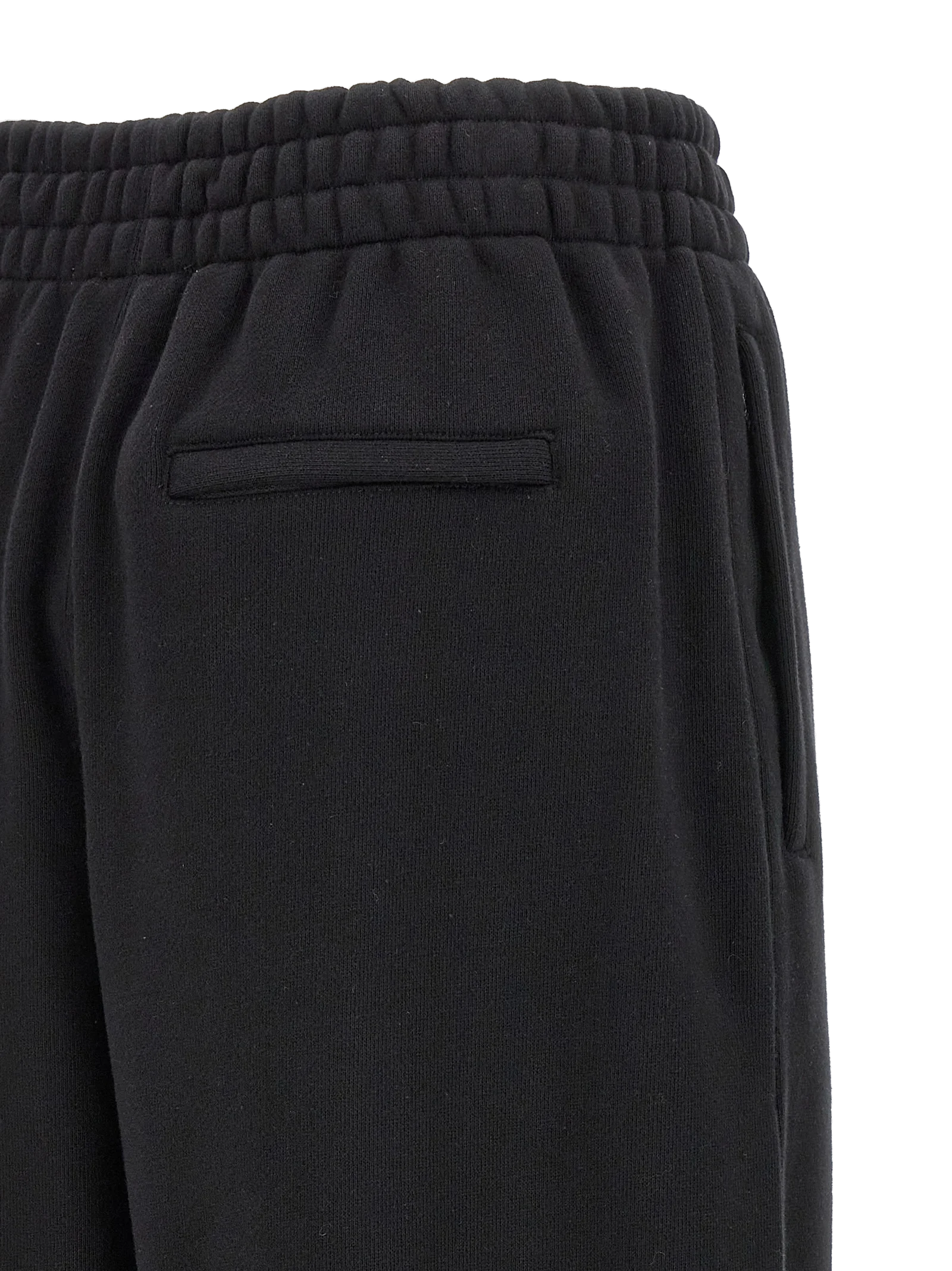 T By Alexander Wang Cotton Terry Joggers — Black, view 4