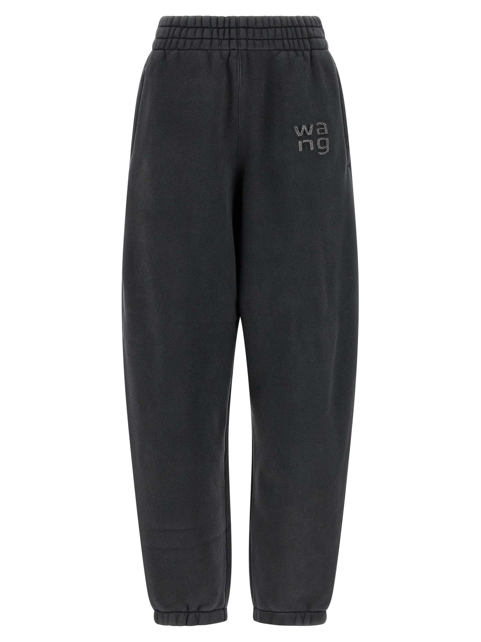 T By Alexander Wang Hotfix Logo Joggers — Black by T By Alexander Wang