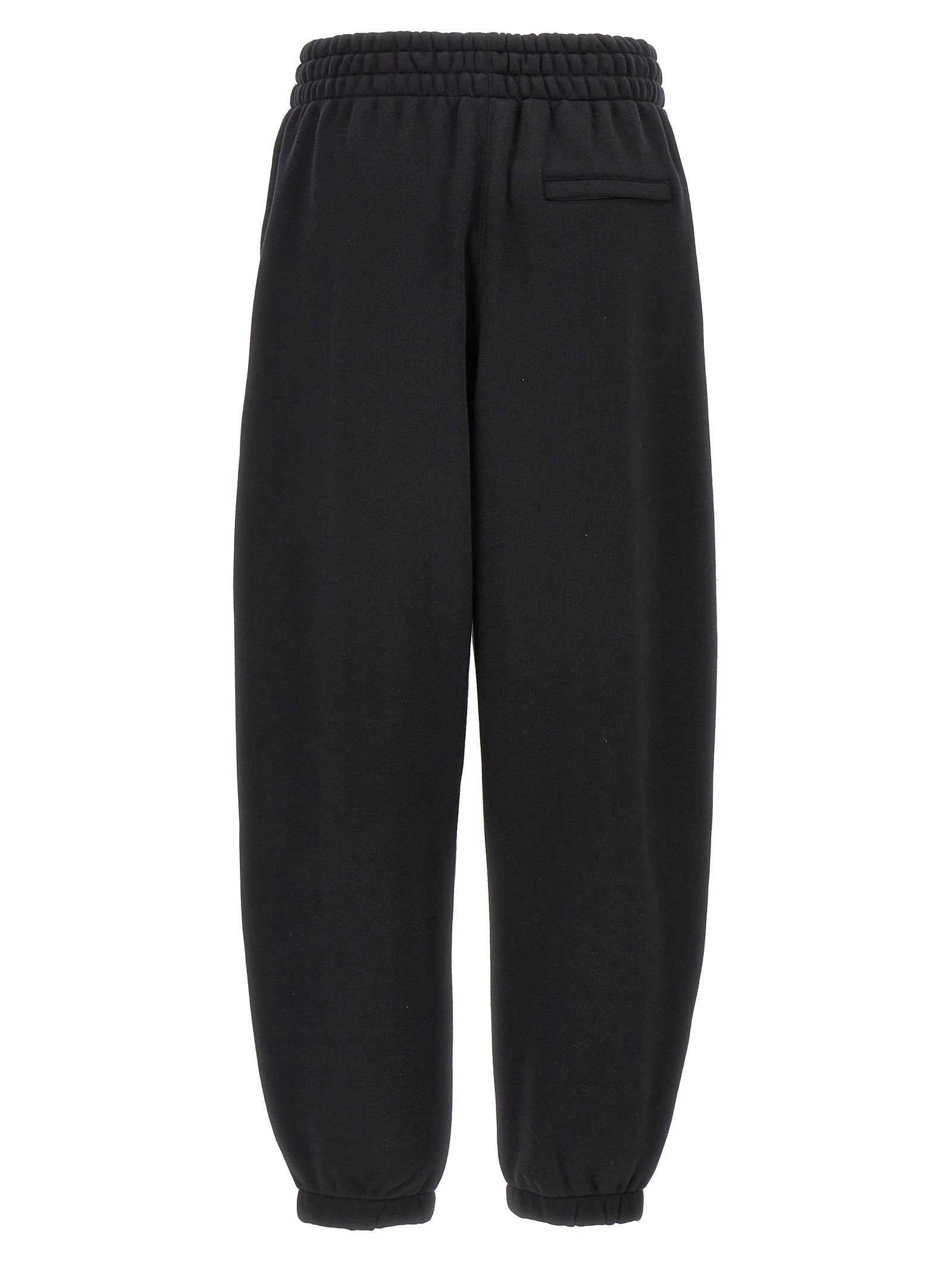 T By Alexander Wang Essential Terry Cotton Blend Joggers — Black, view 2