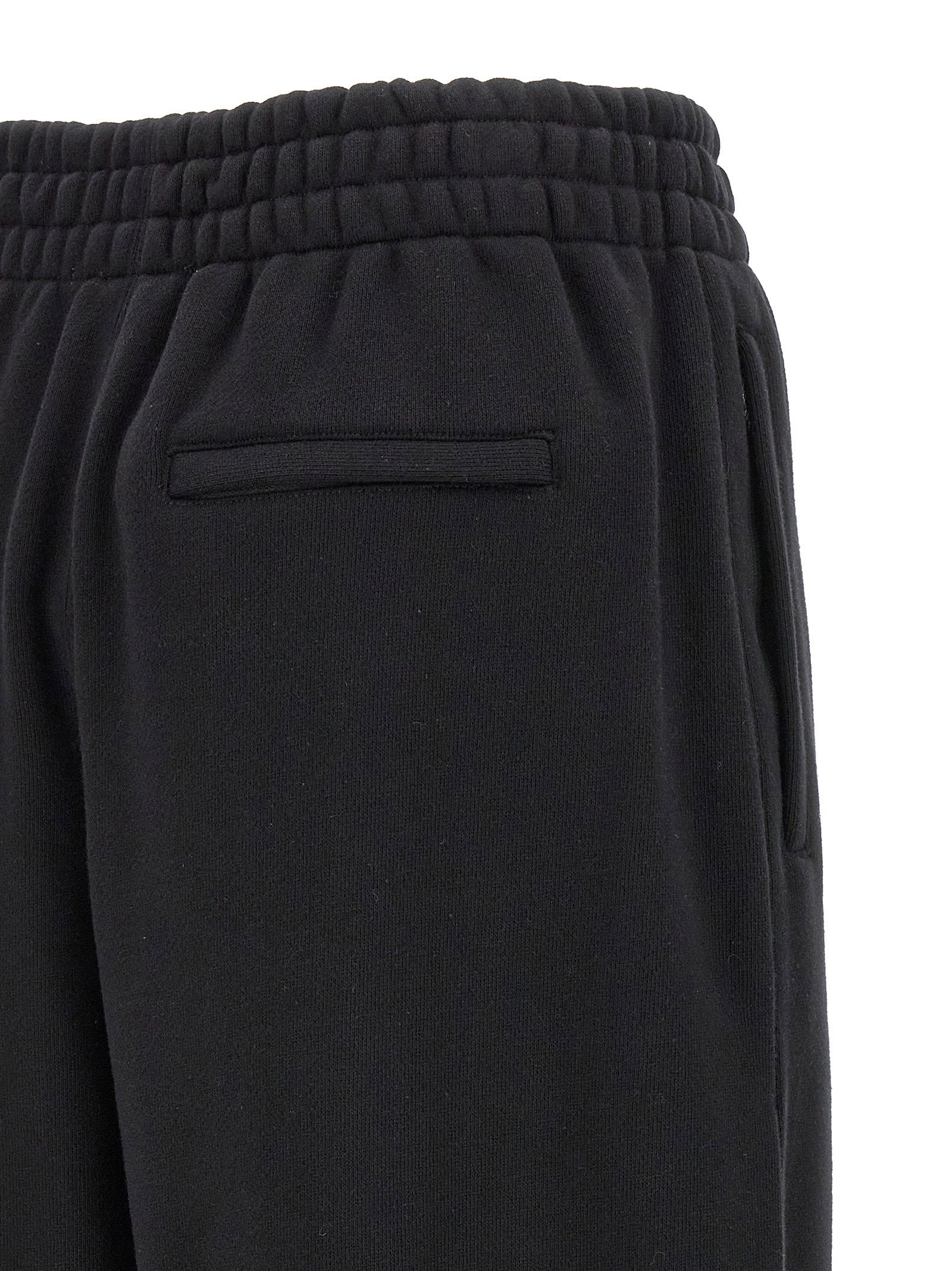T By Alexander Wang Essential Terry Cotton Blend Joggers — Black, view 4