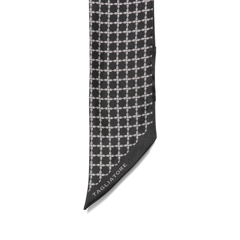 Tagliatore Foulard Scarf — Black, view 2
