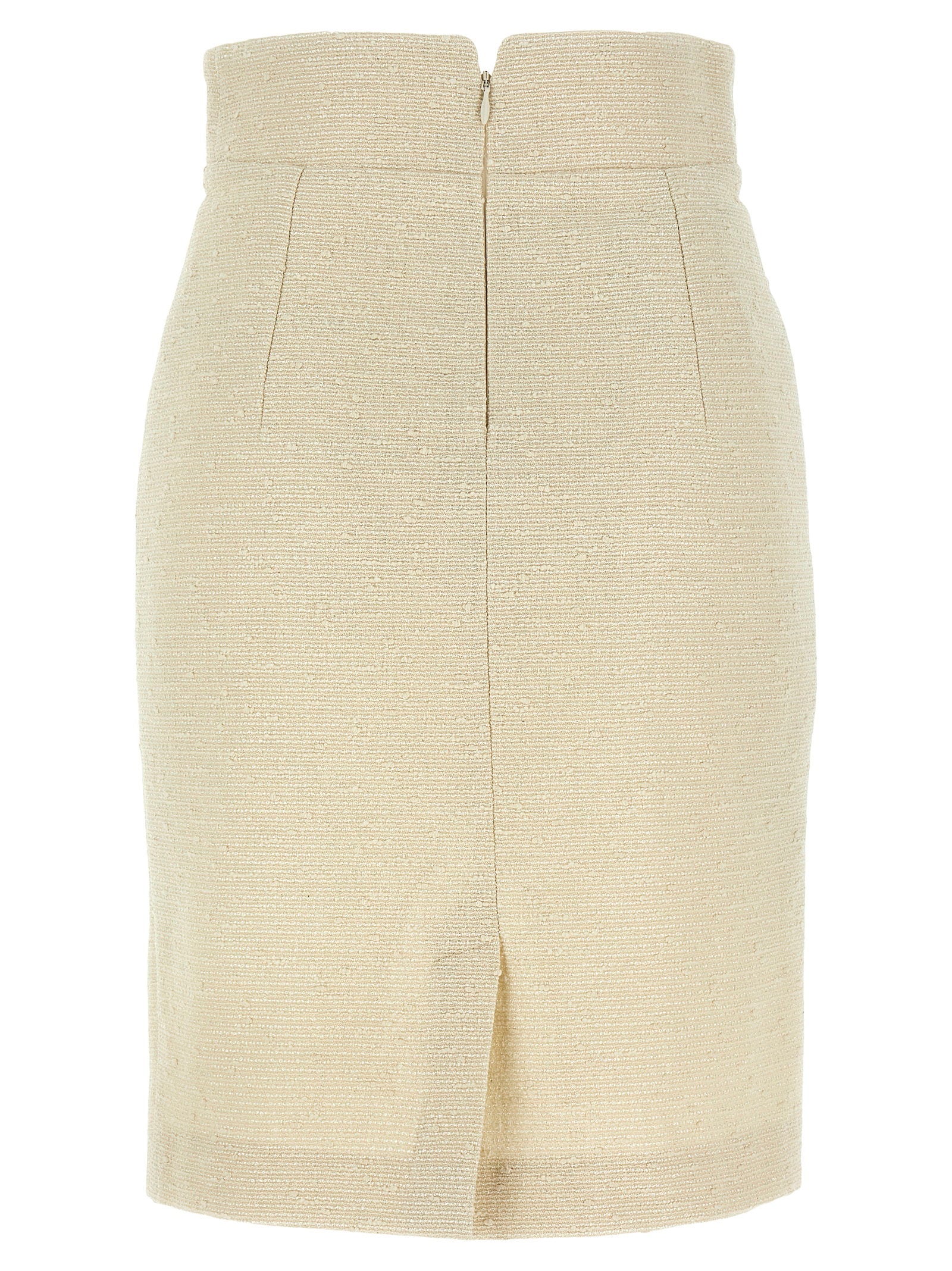 Tagliatore Nell Skirt — Cream, view 2
