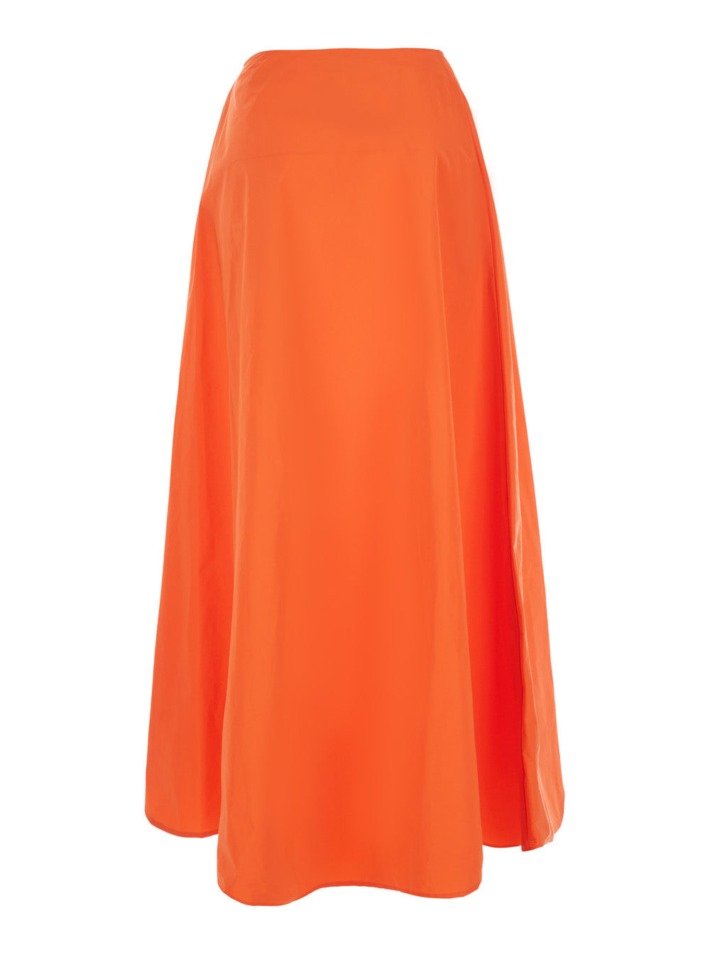 Tagliatore Technical Polyester Skirt — Orange, view 2