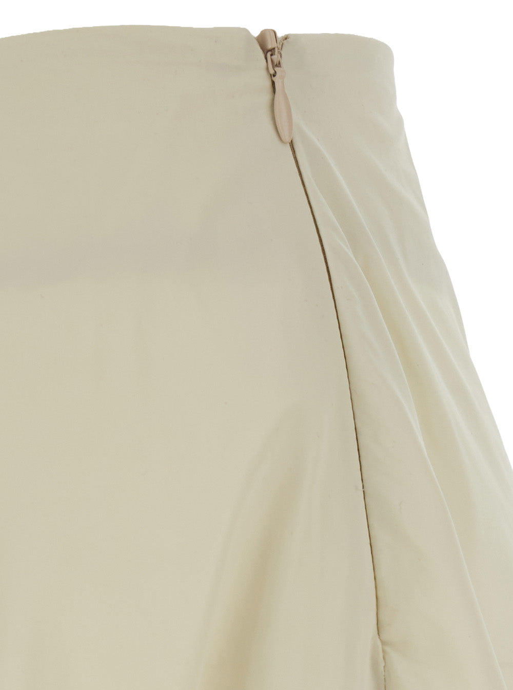 Tagliatore Tech Fabric Skirt — White, view 3